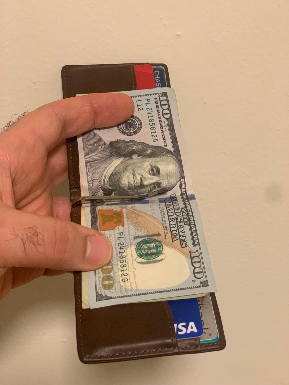 YBONNE Mens Slim Wallet with Money Clip Front Pocket RFID Blocking Thin Bifold Leather Card Holder Minimalist Mini Billfold - Customer Photo 3