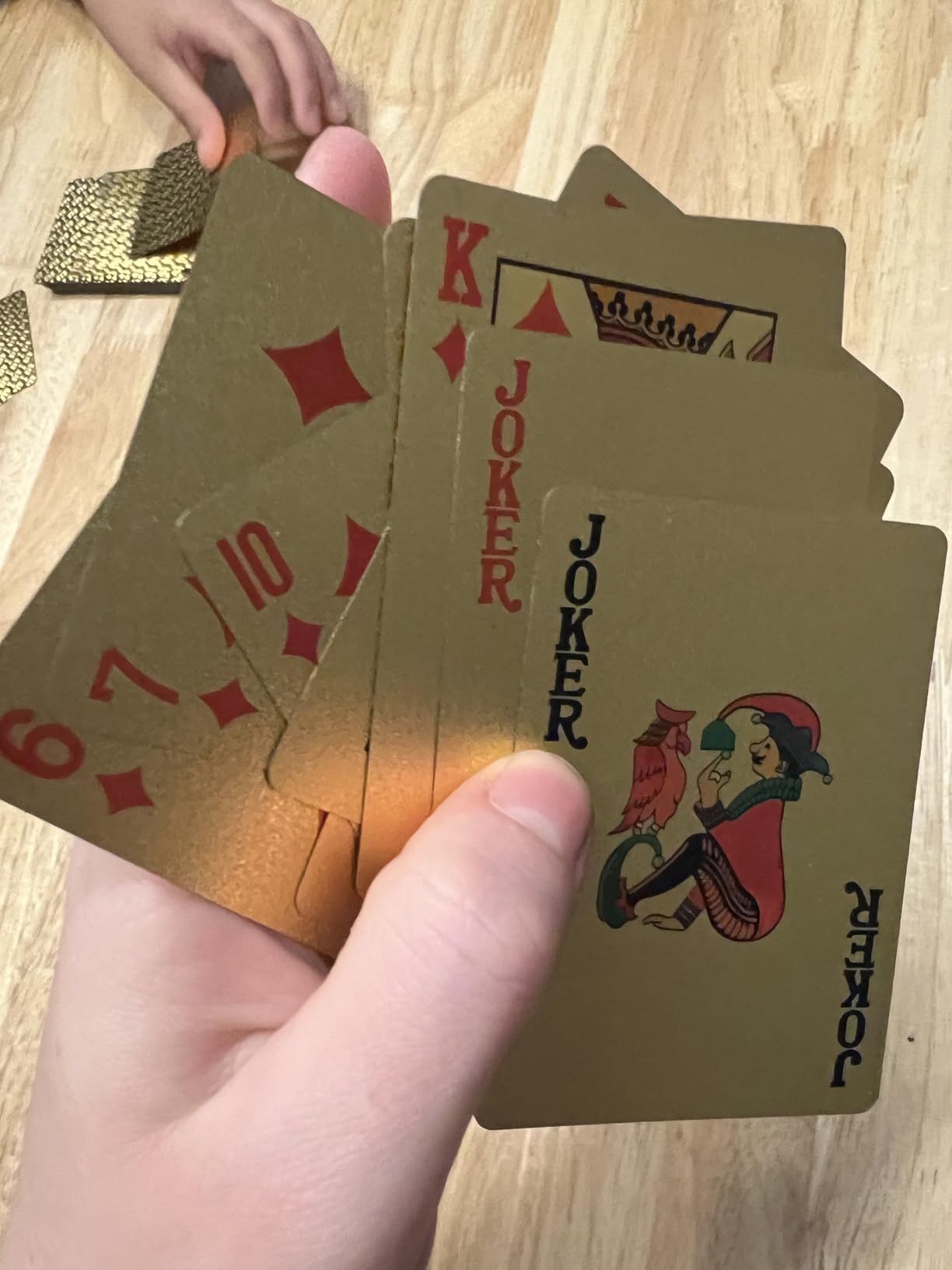 BIERDORF Diamond Waterproof Black Playing Cards, Poker Cards, HD, Deck of Cards (Black) - Customer Photo 2