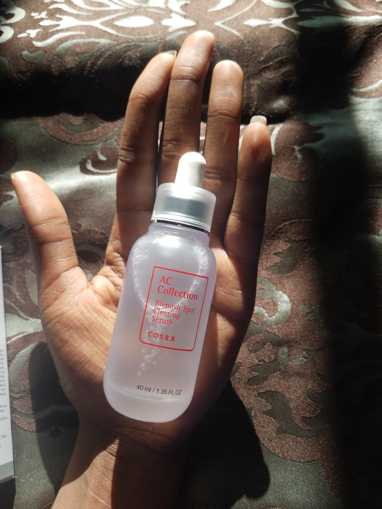 COSRX AC Collection Blemish Spot Clearing Serum, 40ml / 1.35 fl.oz | Centella, Niacinamide, EGF Serum | Cruelty Free, Paraben Free, Korean Skin Care Customer Review COSRX AC Collection Blemish Spot Clearing Serum, 40ml / 1.35 fl.oz | Centella, Niacinamide, EGF Serum | Cruelty Free, Paraben Free, Korean Skin Care - Customer Photo 1
