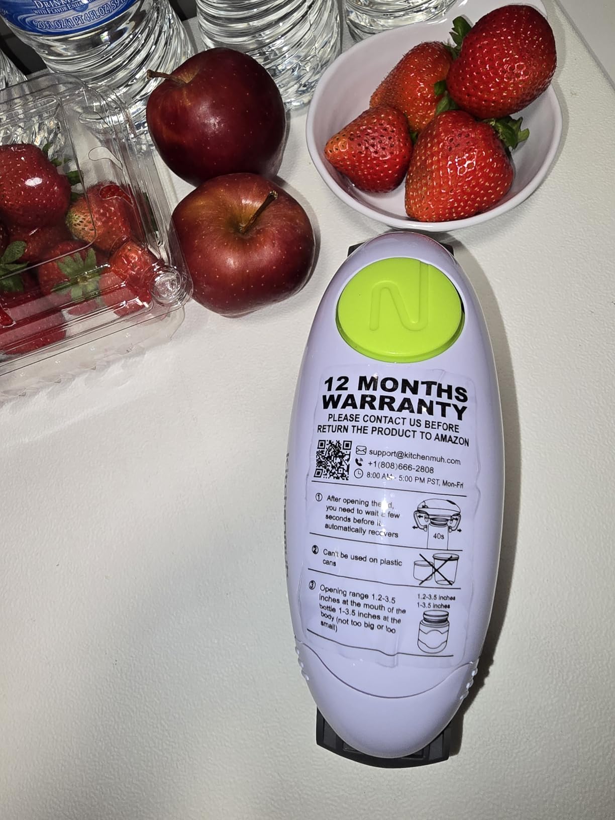 Higher Torque Electric Jar Opener for Seniors with Arthritis Fit Almost Jars Size, Strong Tough Automatic Jar Opener for Weak Hands, Hands Free Battery Operated Bottle Opener for Arthritic Hands White Customer Review Higher Torque Electric Jar Opener for Seniors with Arthritis Fit Almost Jars Size, Strong Tough Automatic Jar Opener for Weak Hands, Hands Free Battery Operated Bottle Opener for Arthritic Hands White - Customer Photo 2