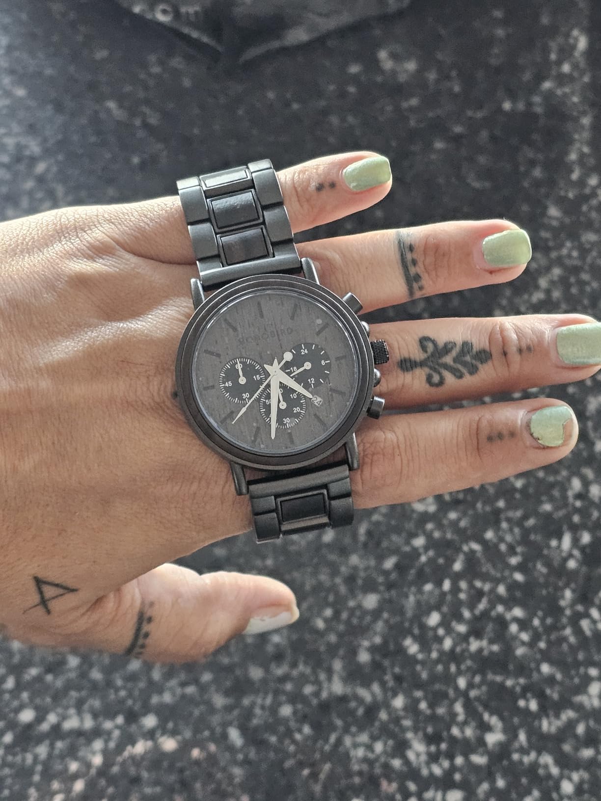 2win Engraved Wooden Watch for Boyfriend My Man Fiancé Husband Customized Personalized Wood Watches for Men Birthday Anniversary Personalized Watch Customer Review 2win Engraved Wooden Watch for Boyfriend My Man Fiancé Husband Customized Personalized Wood Watches for Men Birthday Anniversary Personalized Watch - Customer Photo 1