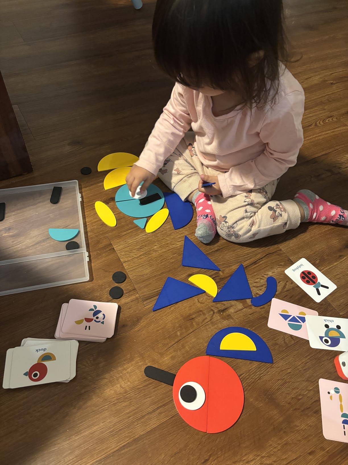 LiKee Open Ended Wooden Shape Puzzles (36 Blocks&60 Cards) for Toddlers 3+ Years Old, Montessori Development Toys Preschool Education Activity Travel Toy Board Games for Kids 4-8 Yrs Customer Review LiKee Open Ended Wooden Shape Puzzles (36 Blocks&60 Cards) for Toddlers 3+ Years Old, Montessori Development Toys Preschool Education Activity Travel Toy Board Games for Kids 4-8 Yrs - Customer Photo 1