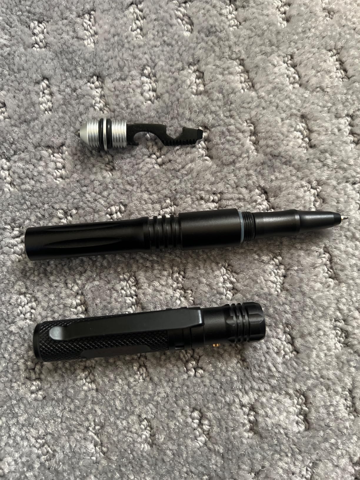 The Most Loaded 6-in-1 Tactical Pen: Solves Other Brands' Weaknesses,Self Defense Tip + Flashlight + Ballpoint + Bottle Opener + Screw Driver + Hexagonal Wrench, 5 Ink Refills + 6 Batteries + Gift Box Customer Review The Most Loaded 6-in-1 Tactical Pen: Solves Other Brands' Weaknesses,Self Defense Tip + Flashlight + Ballpoint + Bottle Opener + Screw Driver + Hexagonal Wrench, 5 Ink Refills + 6 Batteries + Gift Box - Customer Photo 1