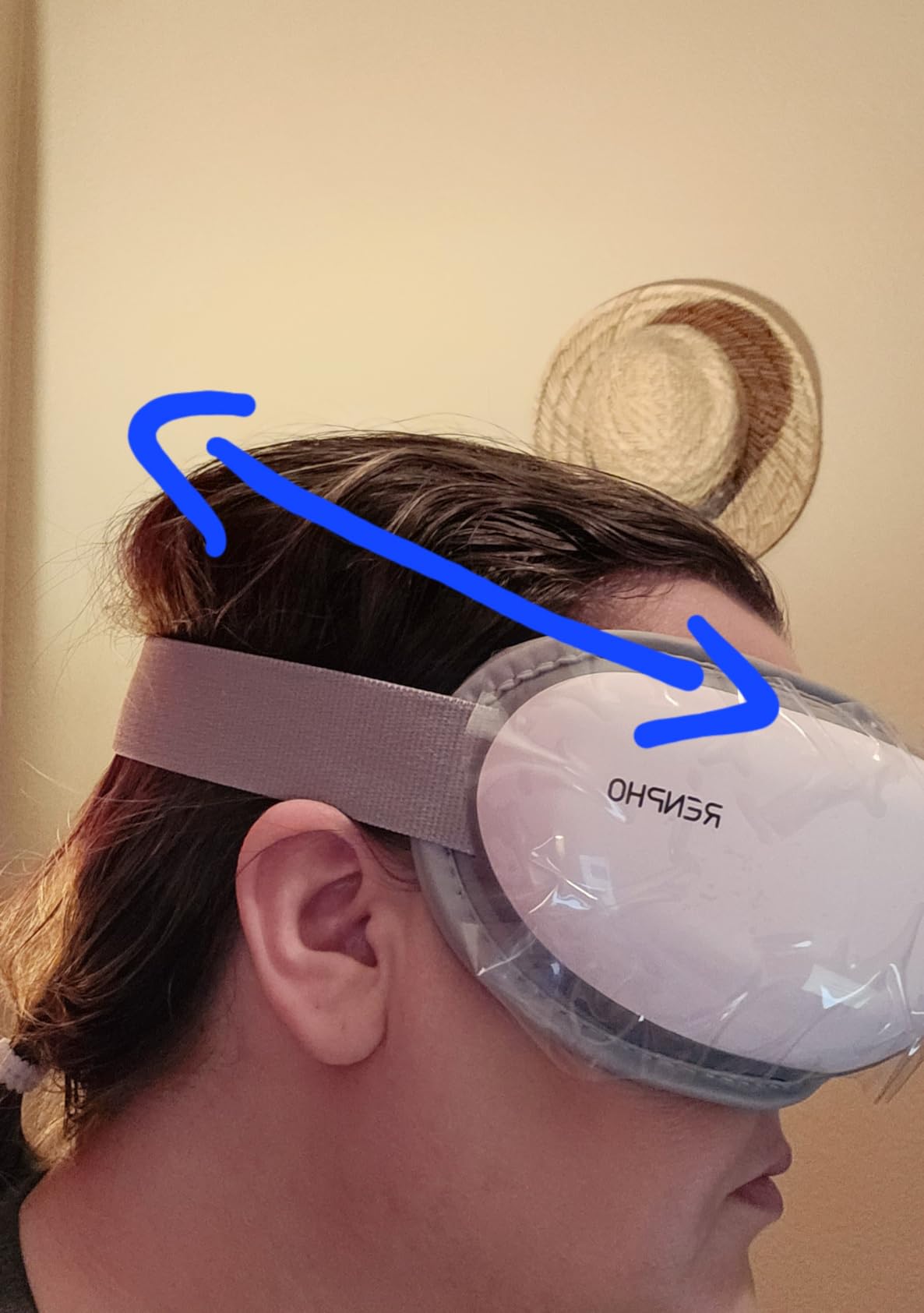 RENPHO Eye Massager with Heat Christmas White Elephant Birthday Gifts for Women Mom, FSA Eligible HSA Eye Mask for Migraine,Sleep Mask for Dry Eyes Relax, Reduce Strain for Men Dad Her Him Eyeris 1 Customer Review RENPHO Eye Massager with Heat Christmas White Elephant Birthday Gifts for Women Mom, FSA Eligible HSA Eye Mask for Migraine,Sleep Mask for Dry Eyes Relax, Reduce Strain for Men Dad Her Him Eyeris 1 - Customer Photo 1