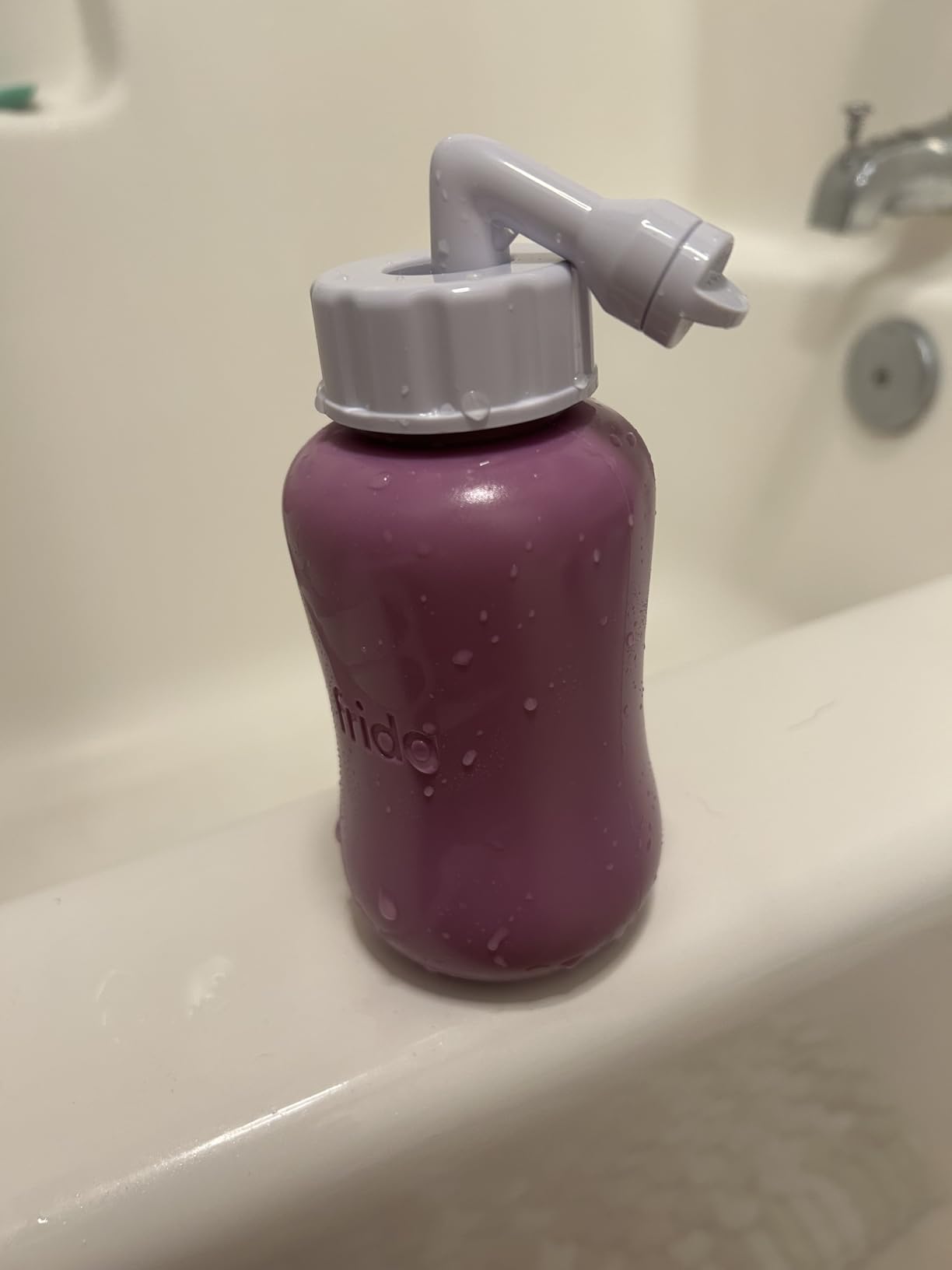 Frida Mom Upside Down Peri Bottle for Postpartum Care, Portable Bidet Perineal Cleansing and Recovery for New Mom, The Original Fridababy MomWasher Customer Review Frida Mom Upside Down Peri Bottle for Postpartum Care, Portable Bidet Perineal Cleansing and Recovery for New Mom, The Original Fridababy MomWasher - Customer Photo 1