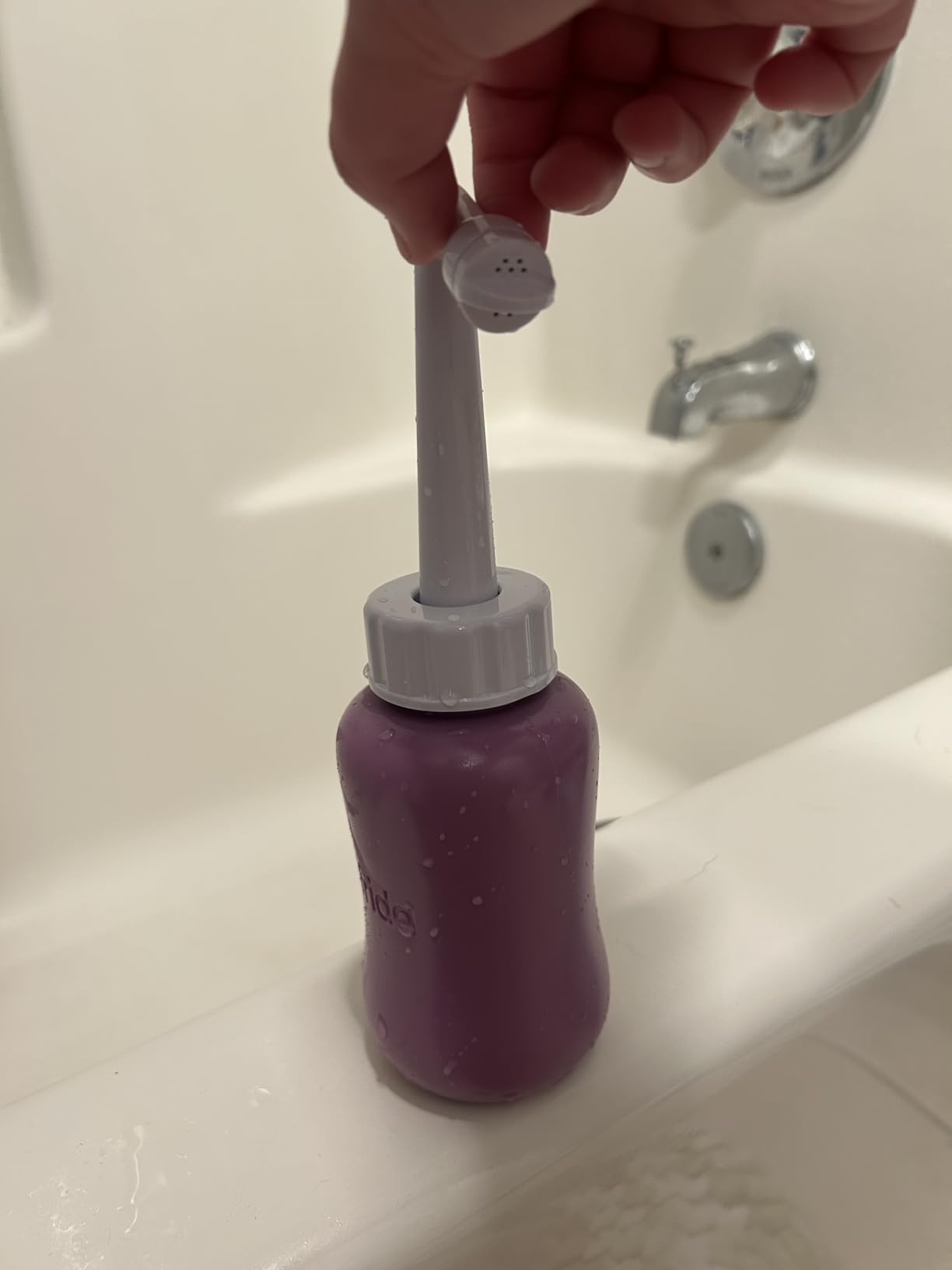 Frida Mom Upside Down Peri Bottle for Postpartum Care, Portable Bidet Perineal Cleansing and Recovery for New Mom, The Original Fridababy MomWasher Customer Review Frida Mom Upside Down Peri Bottle for Postpartum Care, Portable Bidet Perineal Cleansing and Recovery for New Mom, The Original Fridababy MomWasher - Customer Photo 2