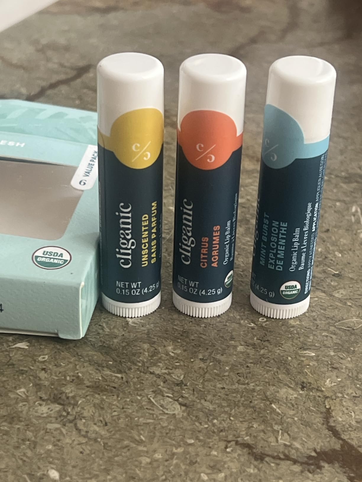 Cliganic Organic Lip Balm Set (6 Flavors) - 100% Natural Hydrating, Moisturizing for Dry Cracked Lips, Stocking Stuffer Gift for Men & Women Customer Review Cliganic Organic Lip Balm Set (6 Flavors) - 100% Natural Hydrating, Moisturizing for Dry Cracked Lips, Stocking Stuffer Gift for Men & Women - Customer Photo 1