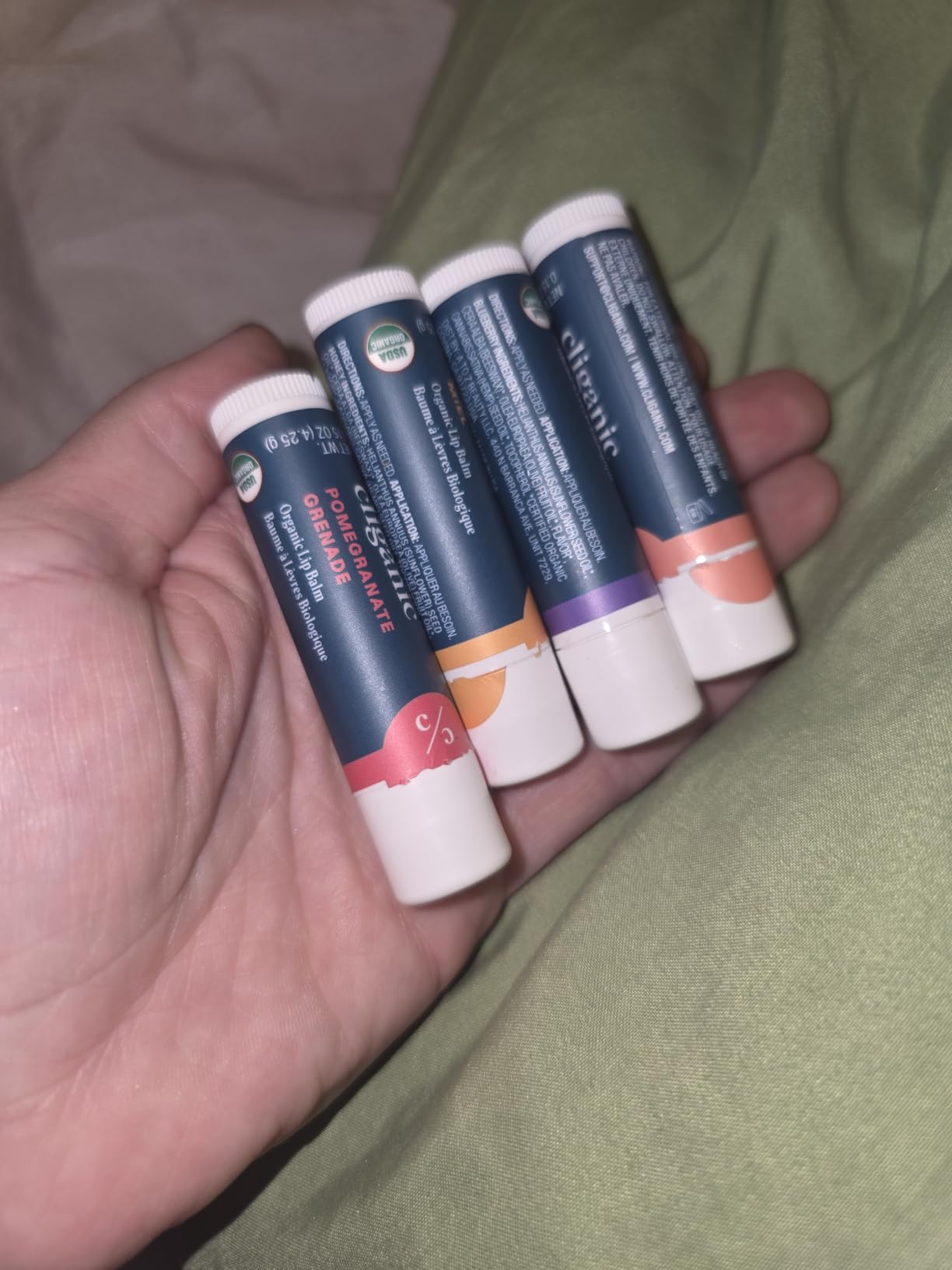 Cliganic Organic Lip Balm Set (6 Flavors) - 100% Natural Hydrating, Moisturizing for Dry Cracked Lips, Stocking Stuffer Gift for Men & Women Customer Review Cliganic Organic Lip Balm Set (6 Flavors) - 100% Natural Hydrating, Moisturizing for Dry Cracked Lips, Stocking Stuffer Gift for Men & Women - Customer Photo 3