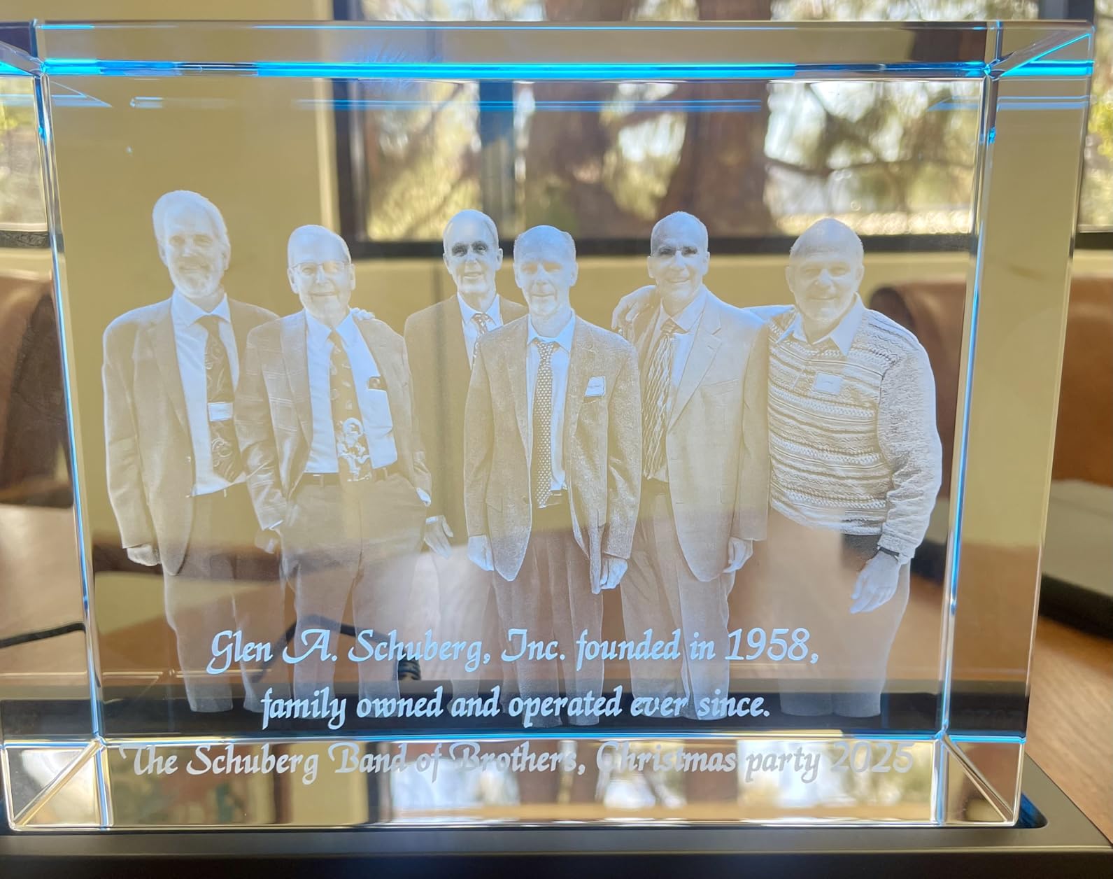 ArtPix 3D Crystal Photo, Christmas Personalized Gifts for Women, Wife, Mom, Her, Him, Men, Mother, Grandma, Great Xmas Customized Gift With Your Own Photo, Custom Glass 3D Laser Etched Picture Wedding - Customer Photo 1