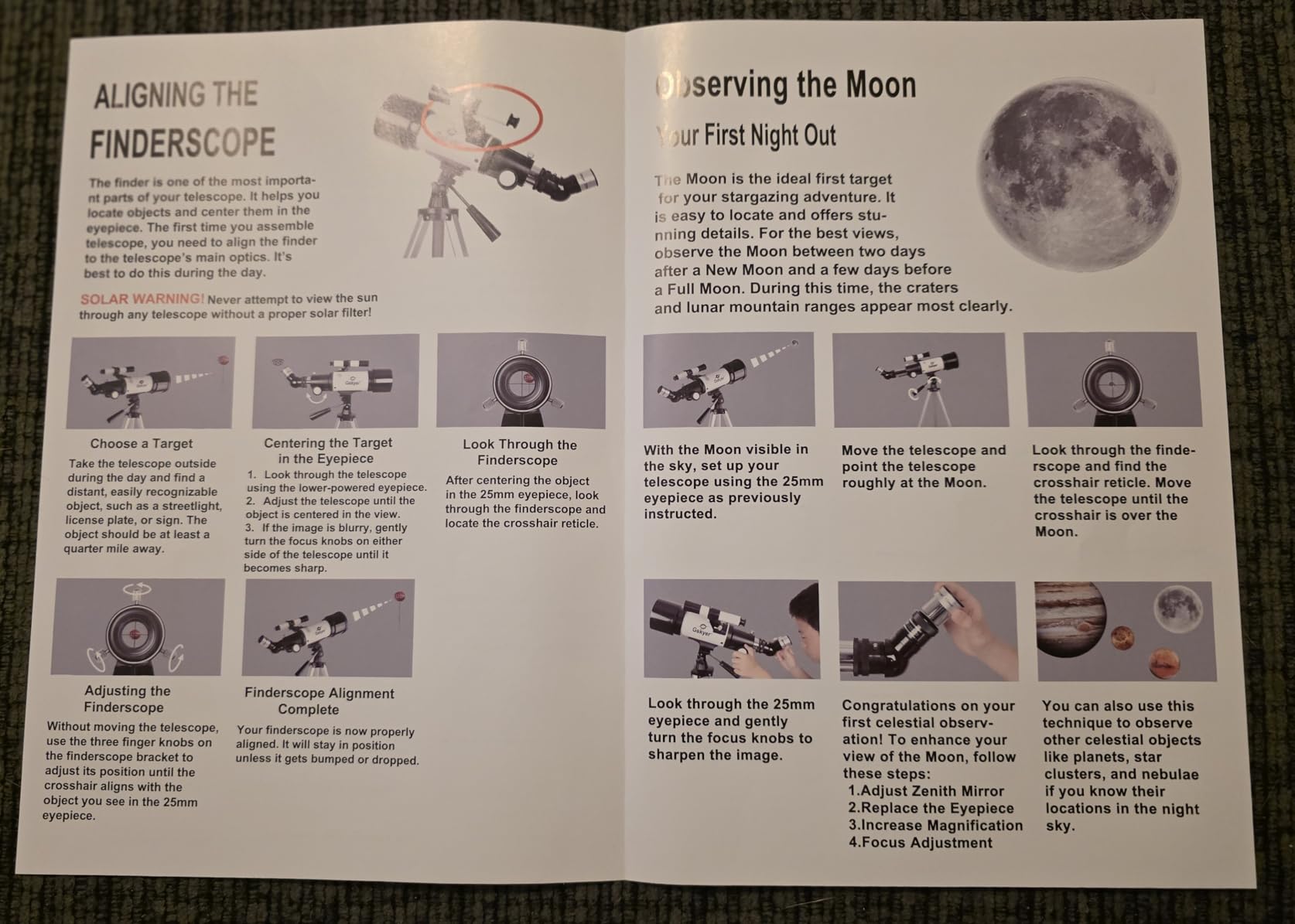 Gskyer Telescope, 70mm Aperture 400mm AZ Mount Astronomical Refracting Telescope for Kids Beginners - Travel Telescope with Carry Bag, Phone Adapter and Wireless Remote Customer Review Gskyer Telescope, 70mm Aperture 400mm AZ Mount Astronomical Refracting Telescope for Kids Beginners - Travel Telescope with Carry Bag, Phone Adapter and Wireless Remote - Customer Photo 2