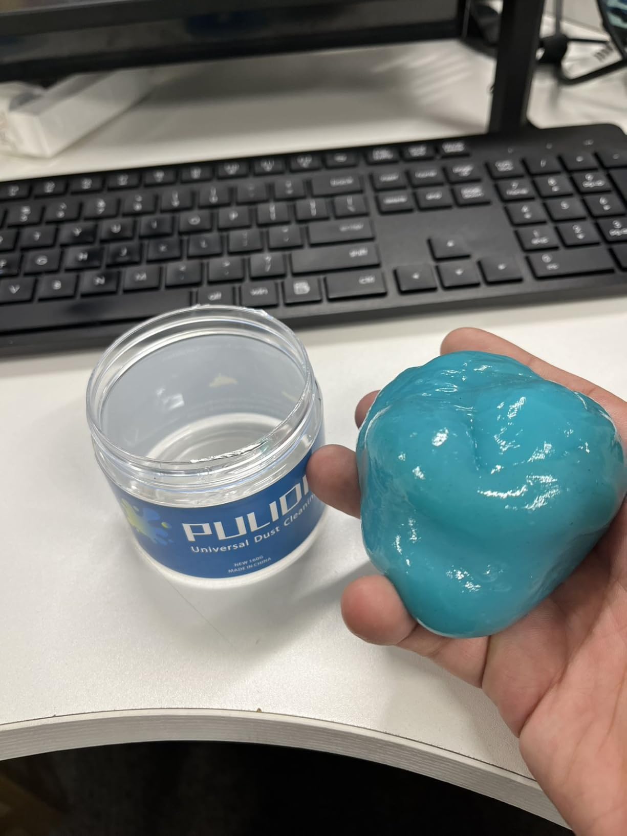 PULIDIKI Car Cleaning Gel Clean Putty Car Interior Cleaner Slime Auto Detail Tools Kit Supplies Car Accessories Christmas Stocking Stuffers Gifts for Men Women White Elephant Gifts Adults Teens - Customer Photo 1