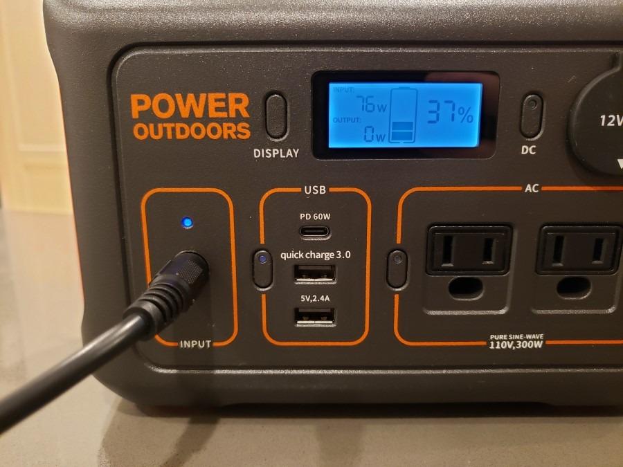 Jackery Portable Power Station Explorer 300, 293Wh Backup Lithium Battery, Solar Generator for Outdoors Camping Travel Hunting Blackout (Solar Panel Optional) - Customer Photo 1