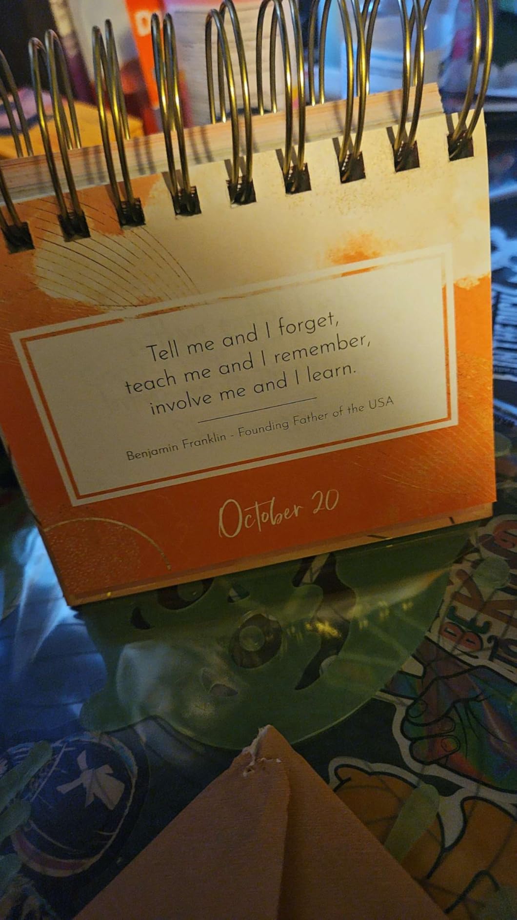Motivational Calendar - Daily Flip Calendar with Inspirational Quotes - Motivational Desk Decor, Office Decor for Women Desk, Inspirational Gifts for Women, Perpetual Calendar - Customer Photo 2