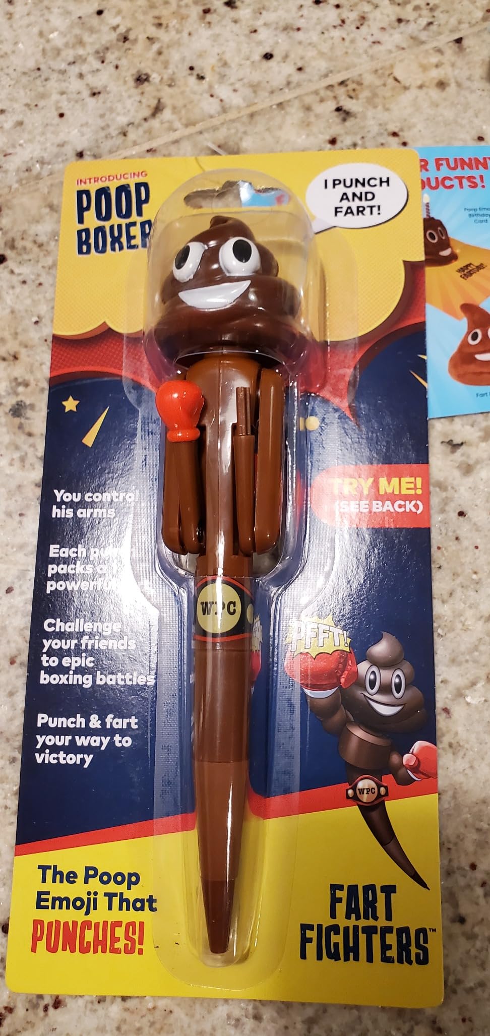 Farting Poop Pen with Punching Arms - Funny Stocking Stuffers for Teens, Boys & Kids of All Ages - Great for Silly Secret Santa or Holiday White Elephant Gifts - Christmas Gag Gifts for Teens (Ninja) - Customer Photo 1