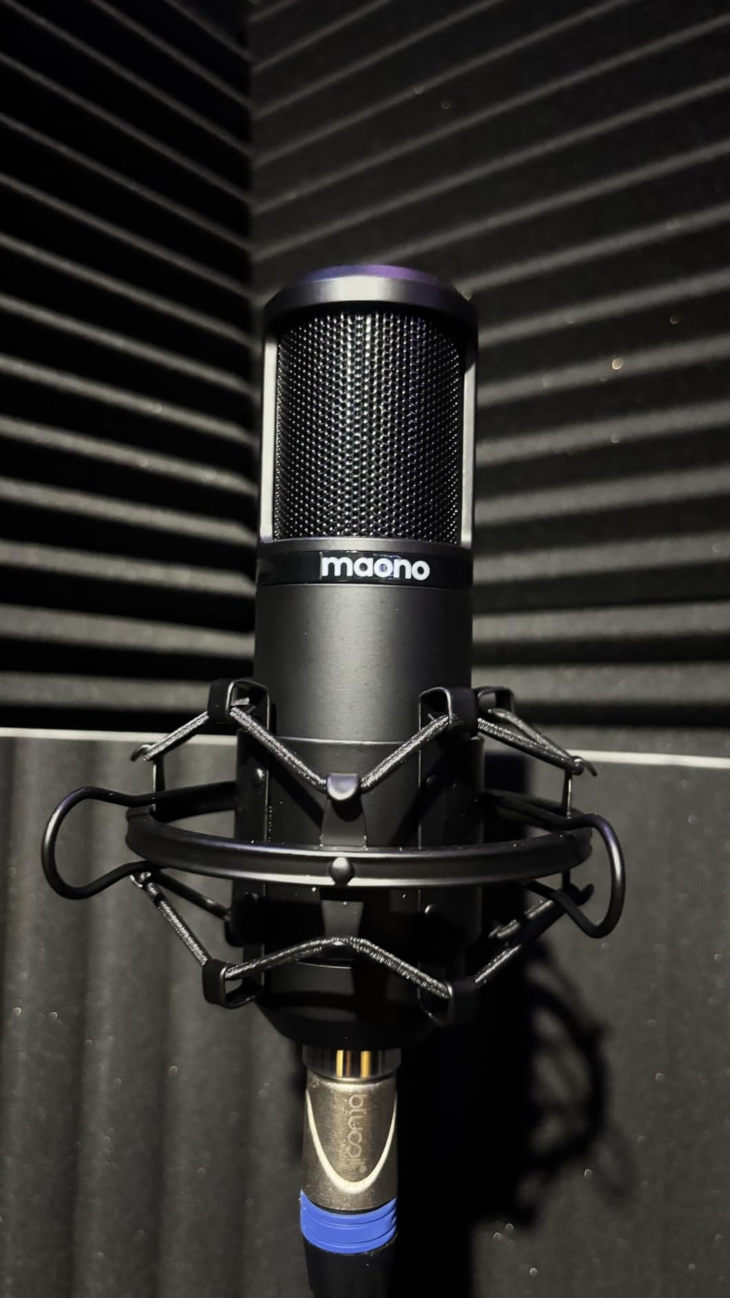 MAONO XLR Condenser Microphone, Professional Cardioid Studio Recording Mic for Streaming, Podcasting, Singing, Voice-Over, Vocal, Home-Studio, YouTube, Skype, Twitch (PM320S) - Customer Photo 002