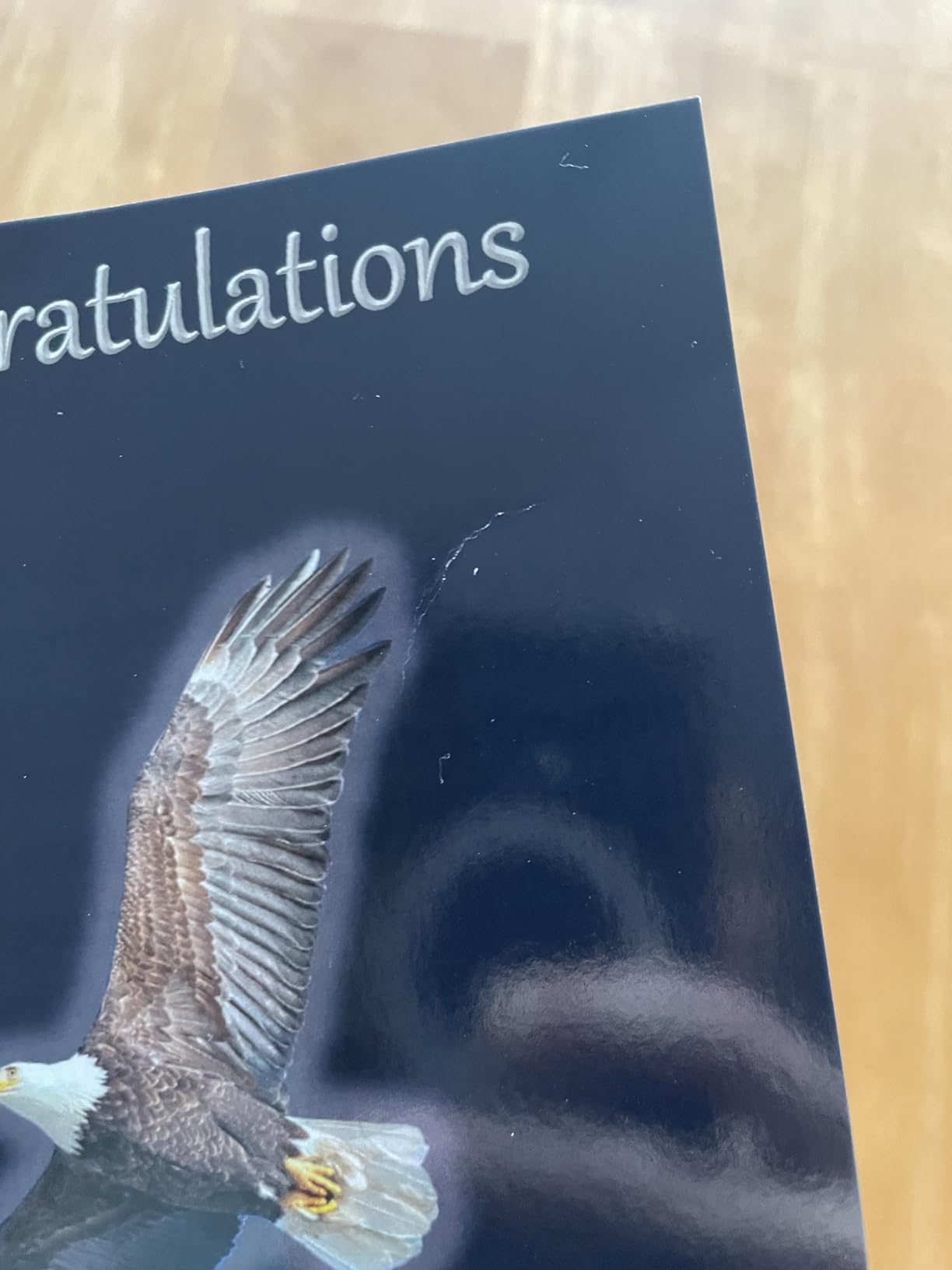 Glowing Eagle Congratulations Card for Eagle Scout Gift or Present - Customer Photo 3