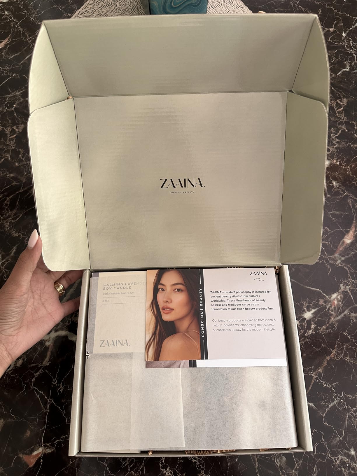 ZAAINA Spa Gift Set for Her - Relaxation Spa Kit for Women, Holiday Spa Gift Basket, Pampering At Home Bath and Body Self Care Spa Package, Christmas Gifts for Mom Wife, Spa Birthday Gifts for Women Customer Review ZAAINA Spa Gift Set for Her - Relaxation Spa Kit for Women, Holiday Spa Gift Basket, Pampering At Home Bath and Body Self Care Spa Package, Christmas Gifts for Mom Wife, Spa Birthday Gifts for Women - Customer Photo 1