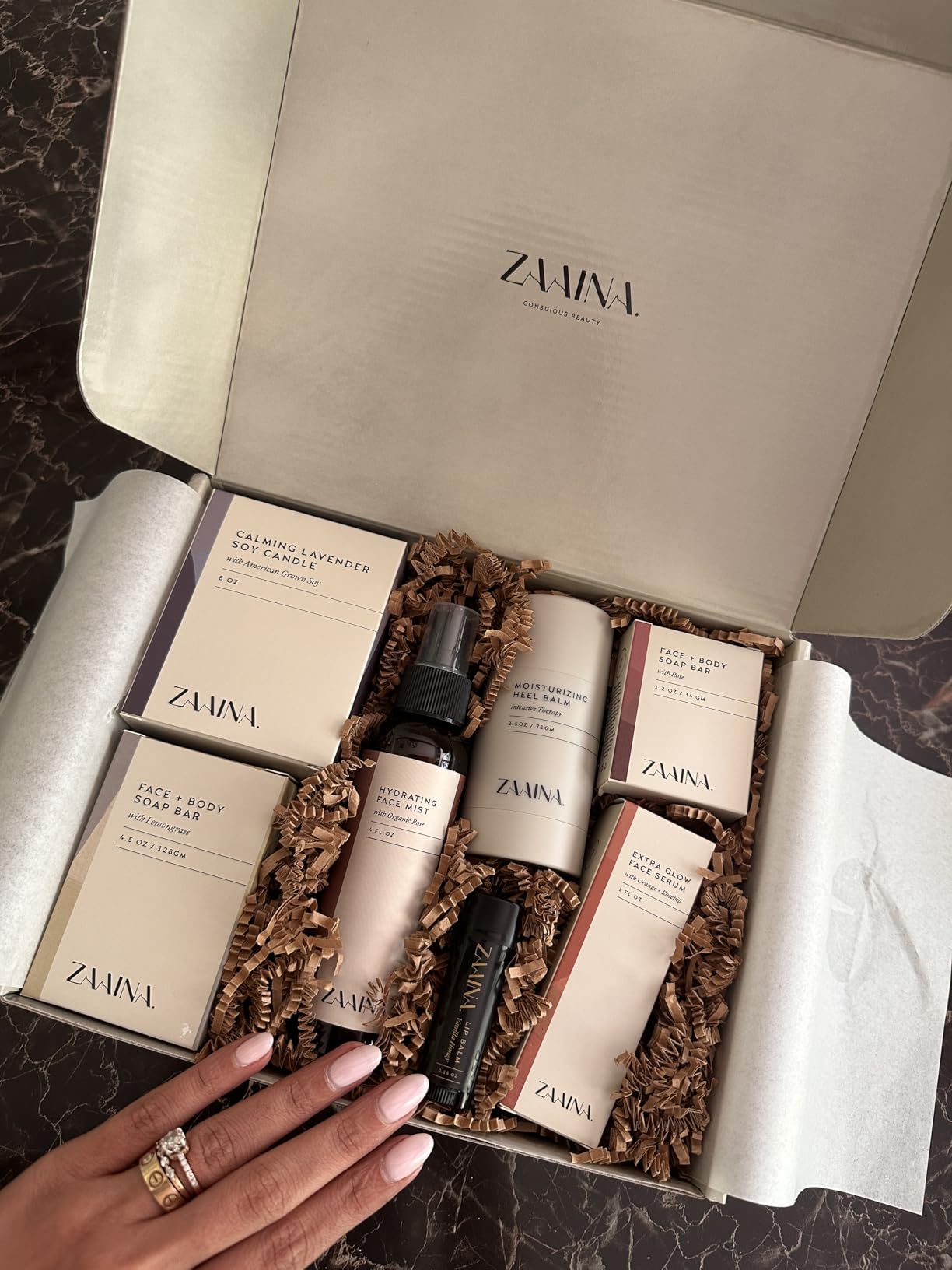 ZAAINA Spa Gift Set for Her - Relaxation Spa Kit for Women, Holiday Spa Gift Basket, Pampering At Home Bath and Body Self Care Spa Package, Christmas Gifts for Mom Wife, Spa Birthday Gifts for Women Customer Review ZAAINA Spa Gift Set for Her - Relaxation Spa Kit for Women, Holiday Spa Gift Basket, Pampering At Home Bath and Body Self Care Spa Package, Christmas Gifts for Mom Wife, Spa Birthday Gifts for Women - Customer Photo 2