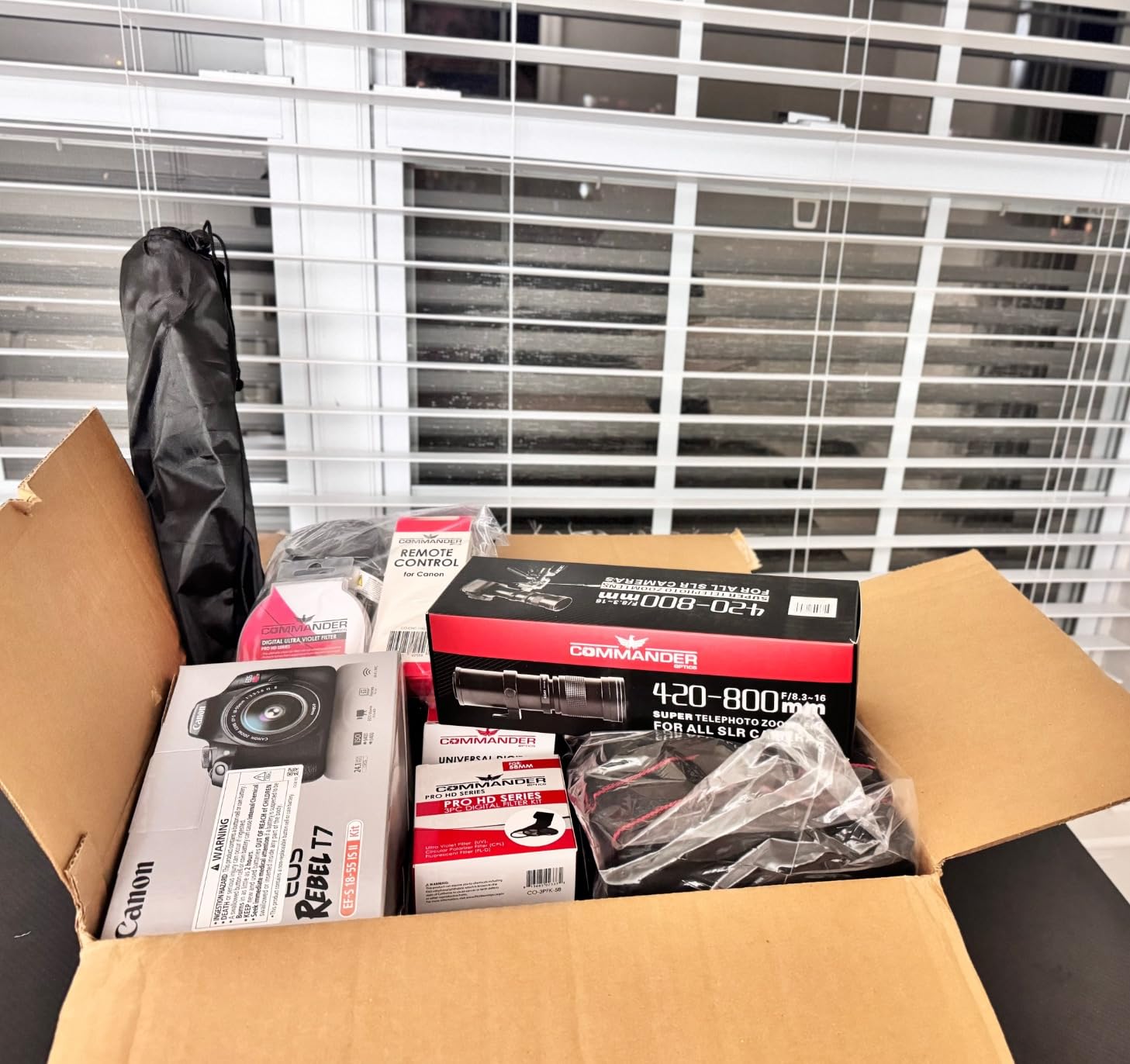Canon EOS Rebel T7 DSLR Camera with 18-55mm is II Lens + Canon EF 75-300mm f/4-5.6 III Lens and 500mm Preset Lens + 32GB Memory + Filters + Monopod + Professional Bundle (Renewed) Customer Review Canon EOS Rebel T7 DSLR Camera with 18-55mm is II Lens + Canon EF 75-300mm f/4-5.6 III Lens and 500mm Preset Lens + 32GB Memory + Filters + Monopod + Professional Bundle (Renewed) - Customer Photo 001