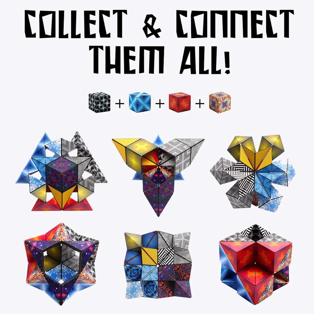 Shashibo Shape Shifting Box - Award-Winning STEM Fidget Toy with Strong Magnets - Fidget Cube Transforms Into 100+ Shapes, Christmas Stocking Stuffers Gift for Kids, Teens, and Adults (Mystic Ocean) Customer Review Shashibo Shape Shifting Box - Award-Winning STEM Fidget Toy with Strong Magnets - Fidget Cube Transforms Into 100+ Shapes, Christmas Stocking Stuffers Gift for Kids, Teens, and Adults (Mystic Ocean) - Customer Photo 2