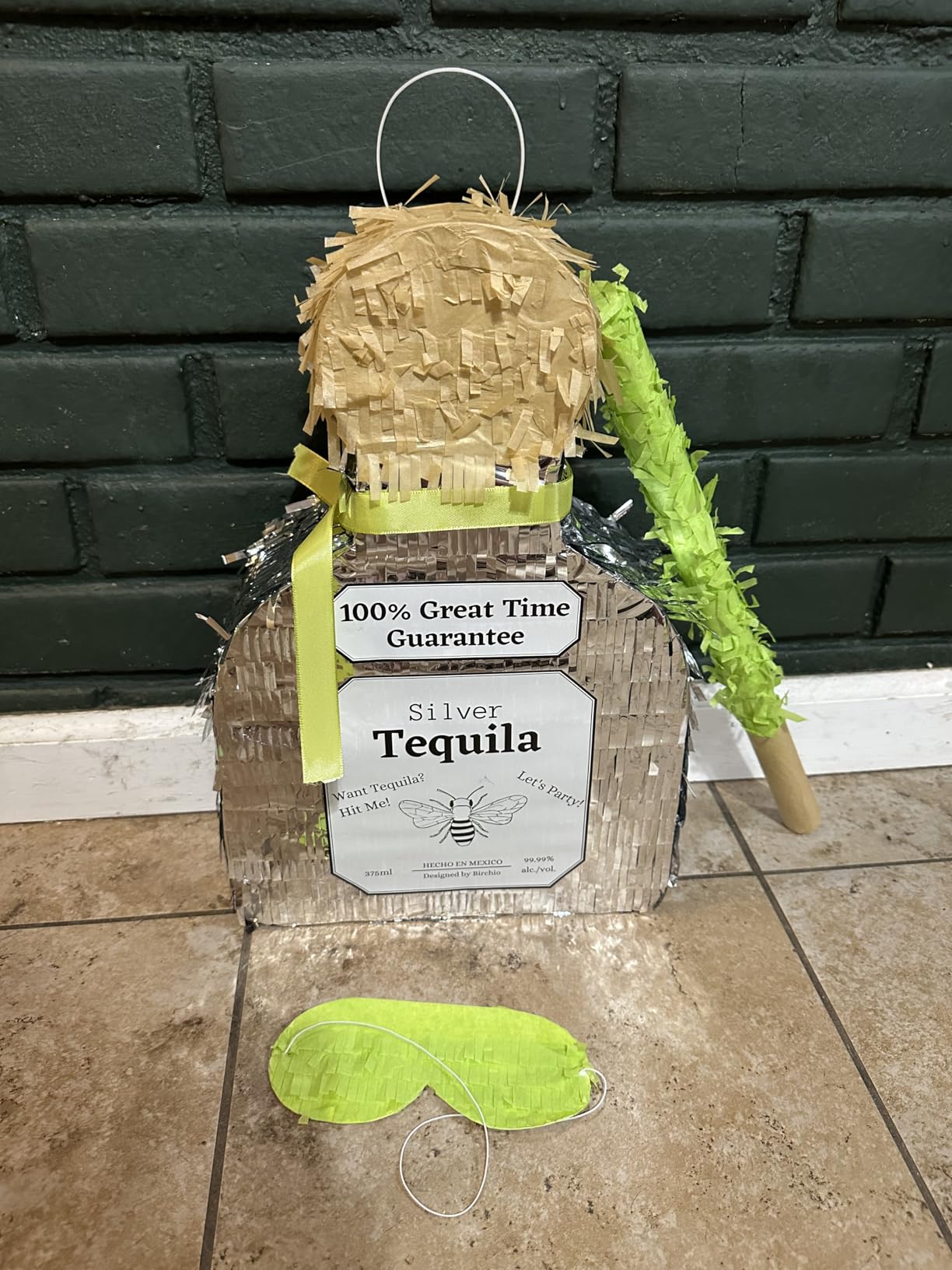 Dinosaur Pinata Bundle with a Blindfold and Bat (17x13x4 Inches), Perfect for Birthday Parties, Animal Theme Parties, Decorations - Customer Photo 1