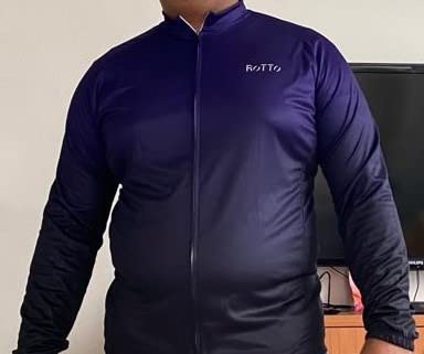 ROTTO Cycling Jersey Mens Bike Shirt Long Sleeve Gradient Color Series - Customer Photo 1
