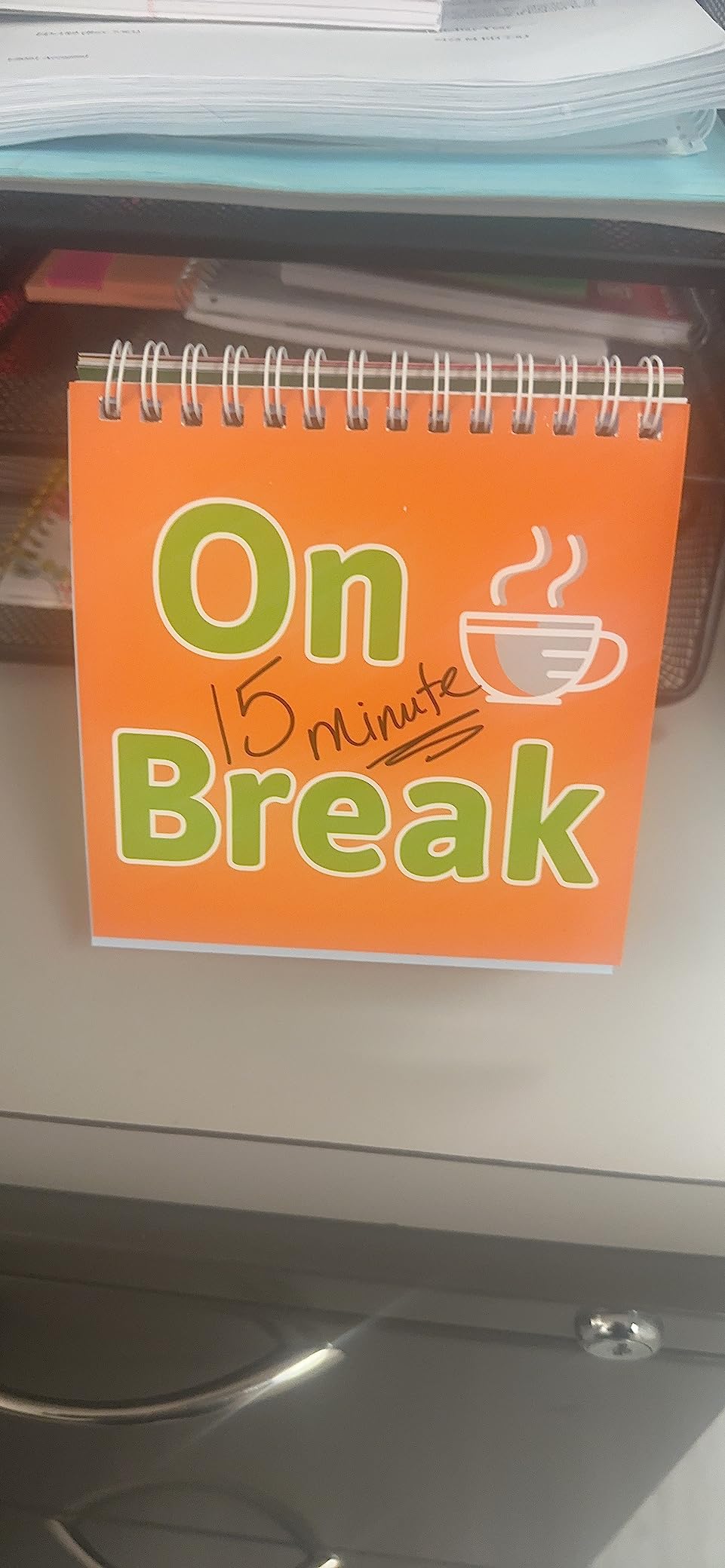 Fancy Land Funny Desk Signs 30 Different Fun and Flip-Over Messages for Office Desk Accessories - Customer Photo 1