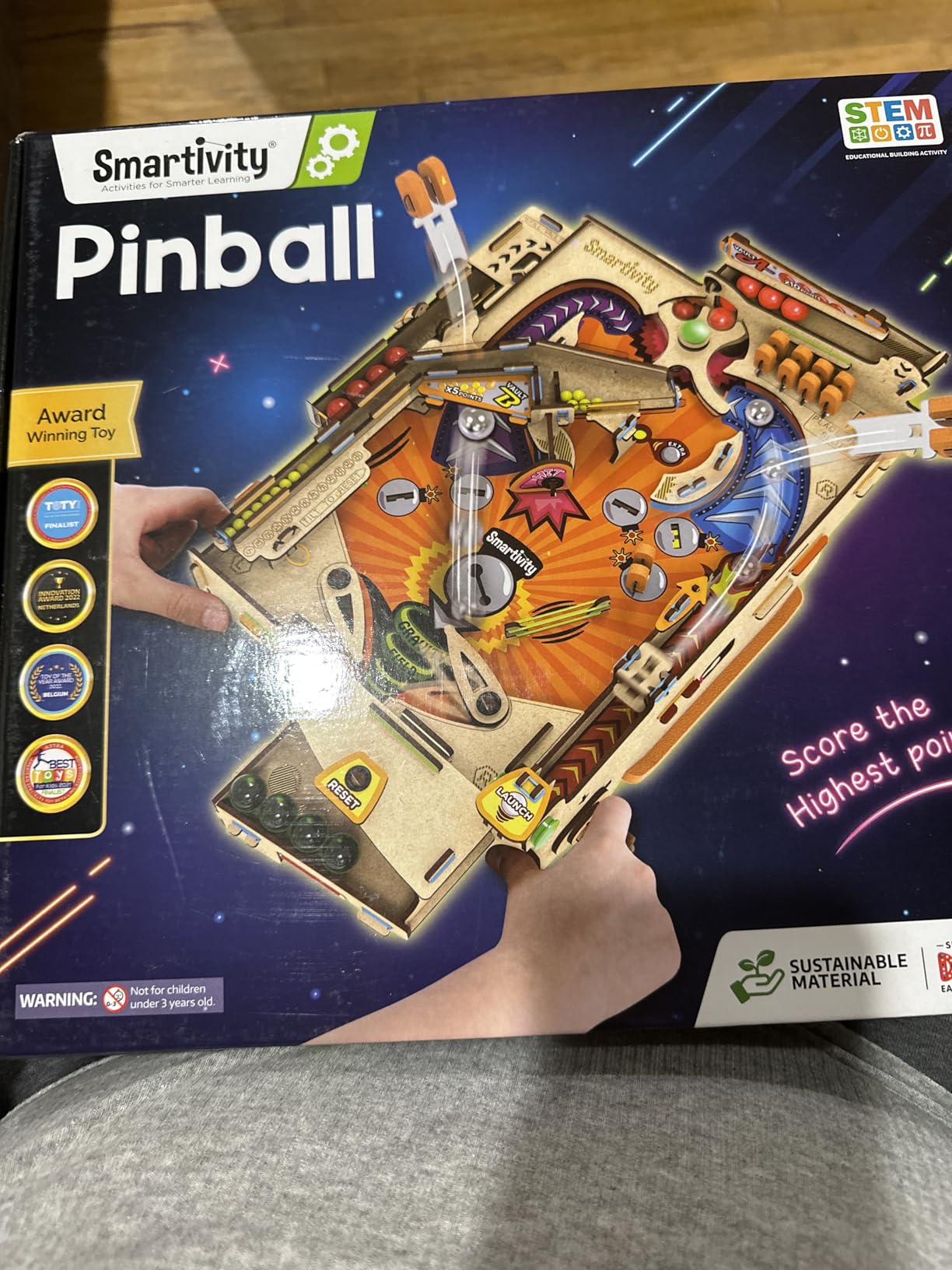 Smartivity DIY Pinball Machine for Kids 8-14 Years Old | Global Award Winning Arcade Game | Build Your Own Pinball I Birthday Gift for Smart Kids | STEM Toy for Boys & Girls Customer Review Smartivity DIY Pinball Machine for Kids 8-14 Years Old | Global Award Winning Arcade Game | Build Your Own Pinball I Birthday Gift for Smart Kids | STEM Toy for Boys & Girls - Customer Photo 1
