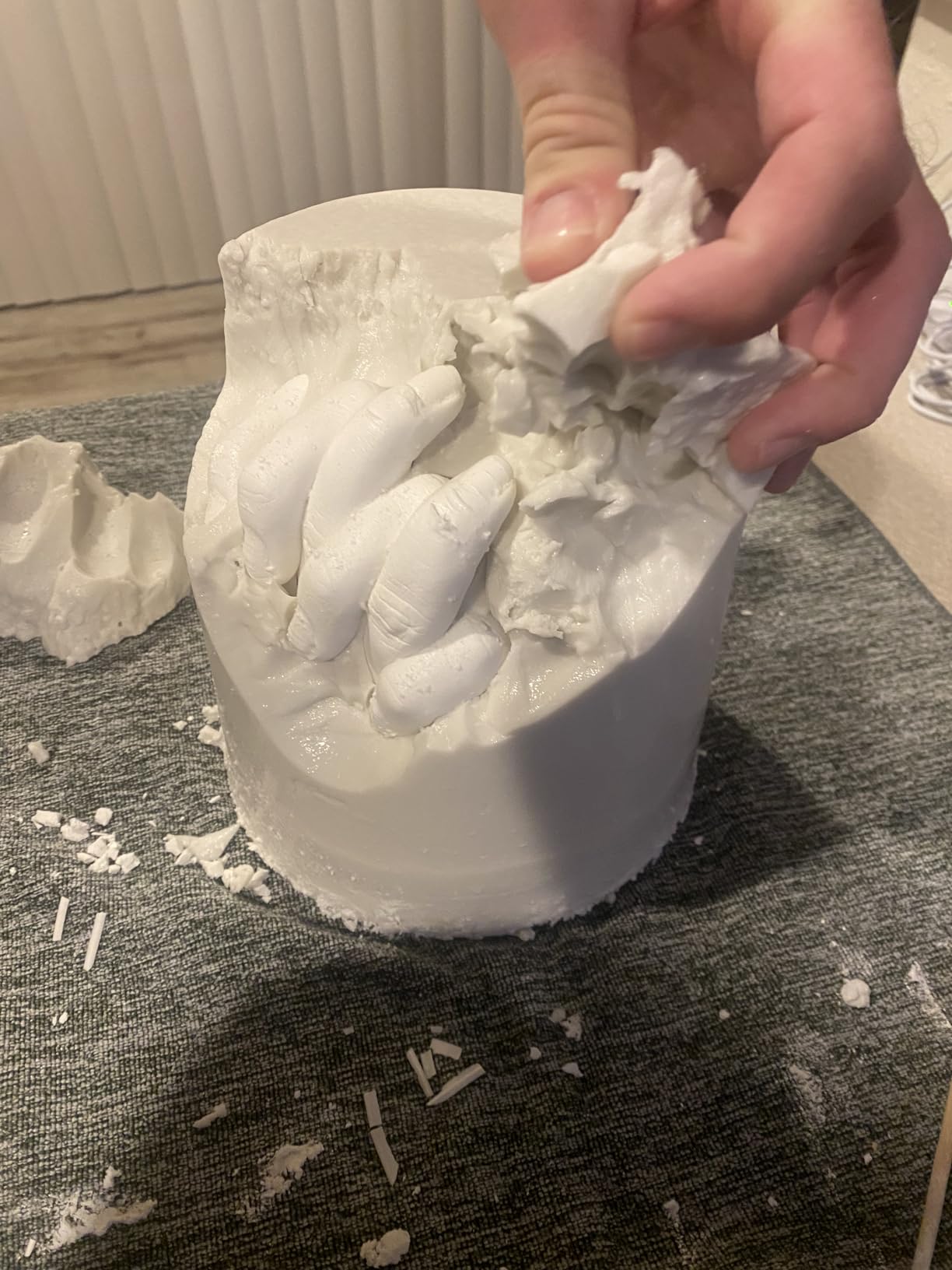Hula Home Hand Casting Kit for Couples or Family with Mounting Plaque | Anniversary DIY Gifts Her & Him, Keepsake Sculpture Wedding Kids Customer Review Hula Home Hand Casting Kit for Couples or Family with Mounting Plaque | Anniversary DIY Gifts Her & Him, Keepsake Sculpture Wedding Kids - Customer Photo 3