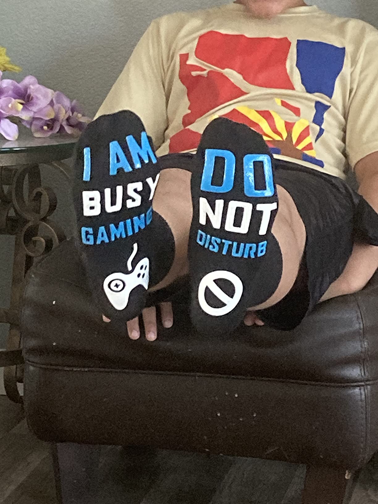Nucinzua Stocking Stuffers for Teen Boys Men, Do Not Disturb Im Gaming Socks for Men, Gamer, Valentines Day Socks Gifts for Him - Customer Photo 1