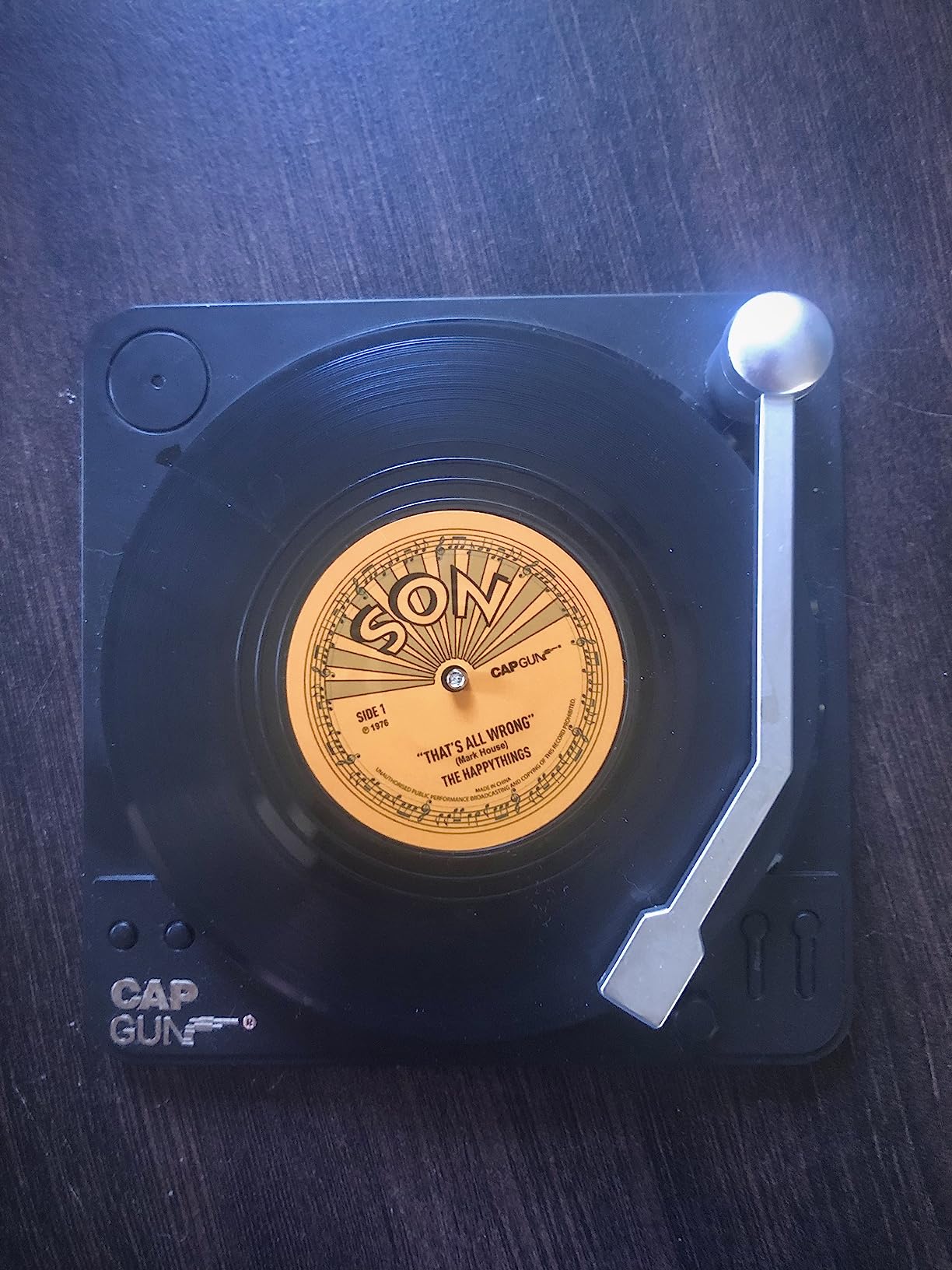Funny Retro Record Coasters for Drinks with Vinyl Player Holder for Music Lovers,Set of 6 Conversation Piece Sayings Drink Coaster,Housewarming Hostess Wedding Registry Gift Ideas - Customer Photo 1