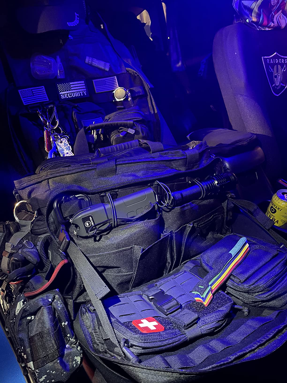 Trunab Patrol Bag Police Gear Car Front Seat Organizer for Law Enforcement Military Duty Bag with 15.6 Trunab Patrol Bag Police Gear Car Front Seat Organizer for Law Enforcement Military Duty Bag with 15.6