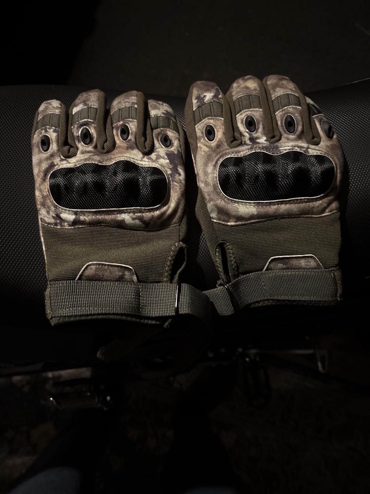 KEMIMOTO Tactical Gloves for Men, Touchscreen Motorcycle Gloves with Hard Shell & Palm Padding for Sports Motorcycle Cycling Tactical Airsoft Paintball Hunting Hiking Camping Climbing - Customer Photo 2