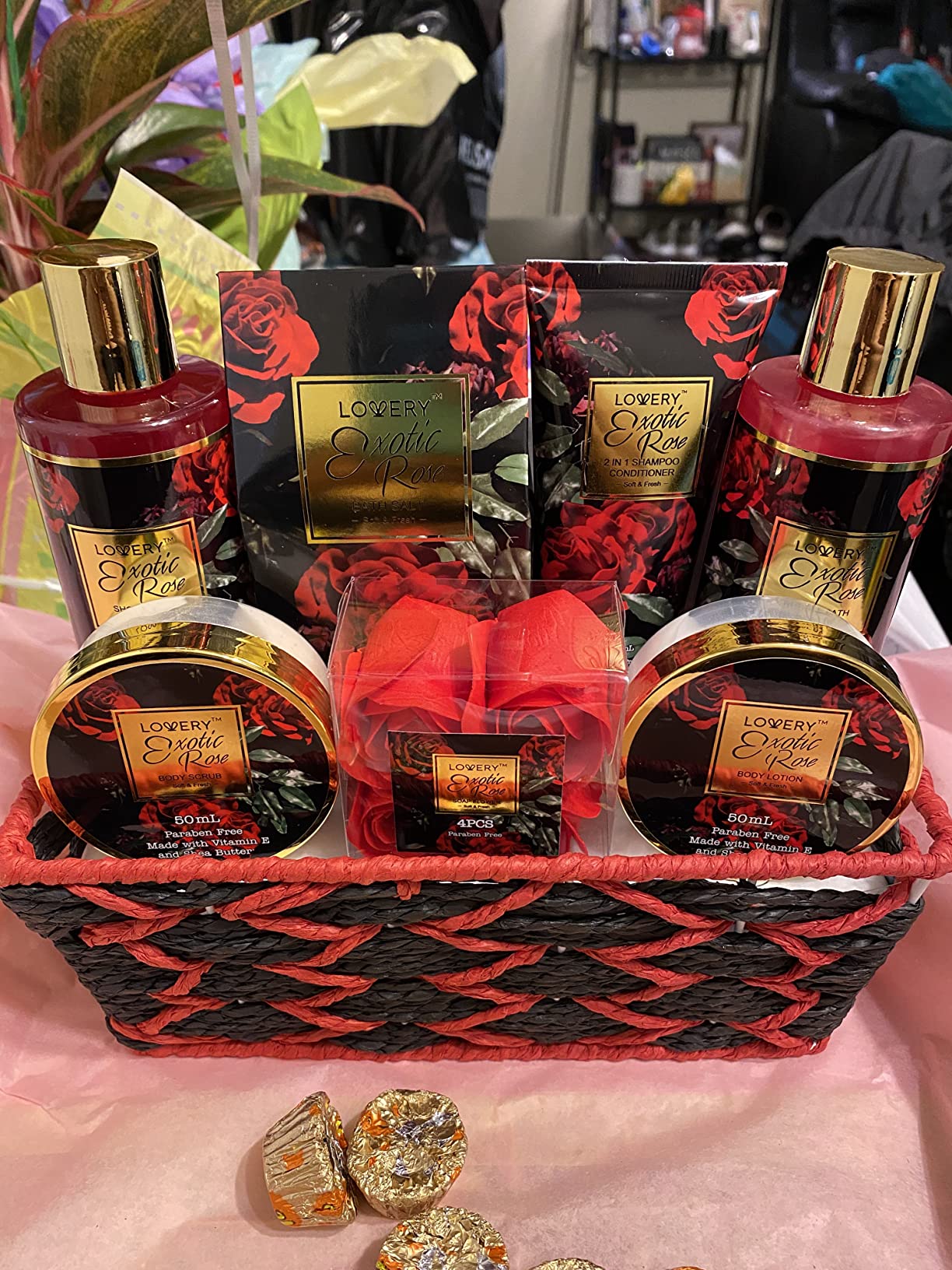 Christmas Eucalyptus Spearmint Bath Set, Home Spa Set with Natural Mint Fragrance, 17 Pcs Gift Basket Customer Review Christmas Eucalyptus Spearmint Bath Set, Home Spa Set with Natural Mint Fragrance, 17 Pcs Gift Basket - Customer Photo 1