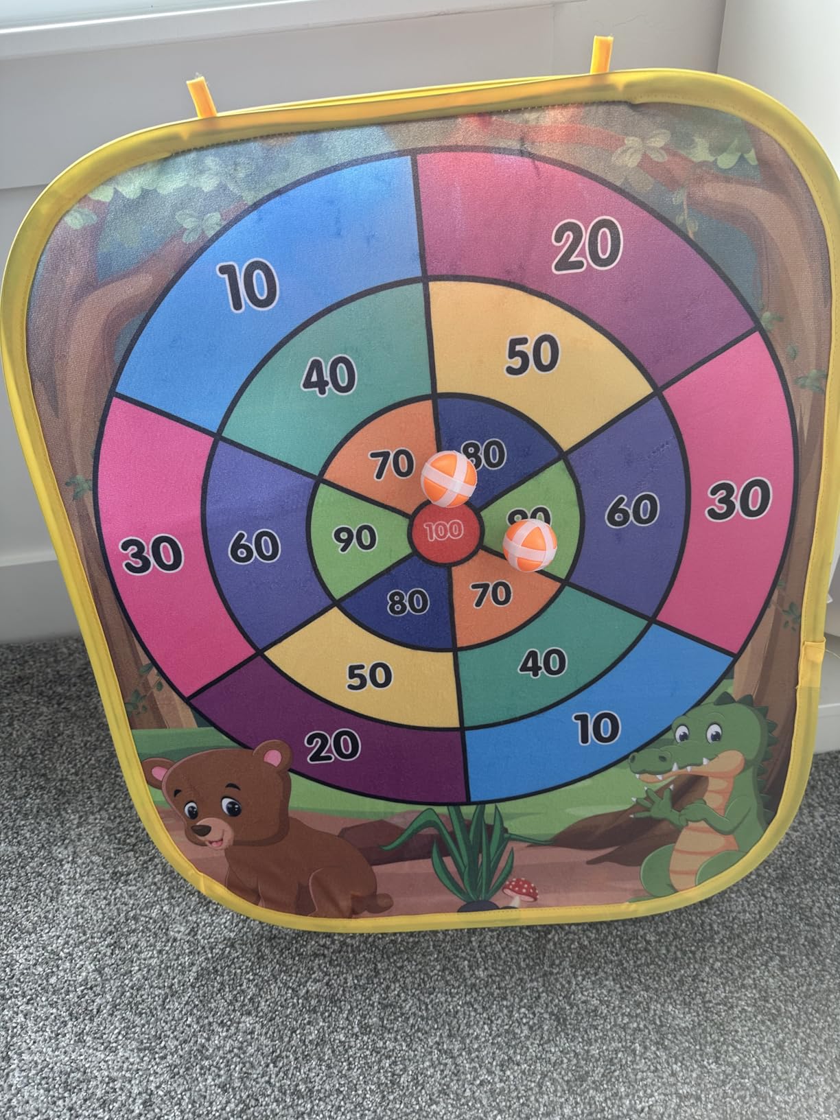 Bean Bag Toss Game for Kids - Cornhole Board Outdoor Toys for Toddlers -Party Activities Carnival Outside Yard Backyard Beach Lawn Games Toy for Kid Boys Girls Age 3 4 5 6 7 8 Year Old Birthday Gifts Customer Review Bean Bag Toss Game for Kids - Cornhole Board Outdoor Toys for Toddlers -Party Activities Carnival Outside Yard Backyard Beach Lawn Games Toy for Kid Boys Girls Age 3 4 5 6 7 8 Year Old Birthday Gifts - Customer Photo 1
