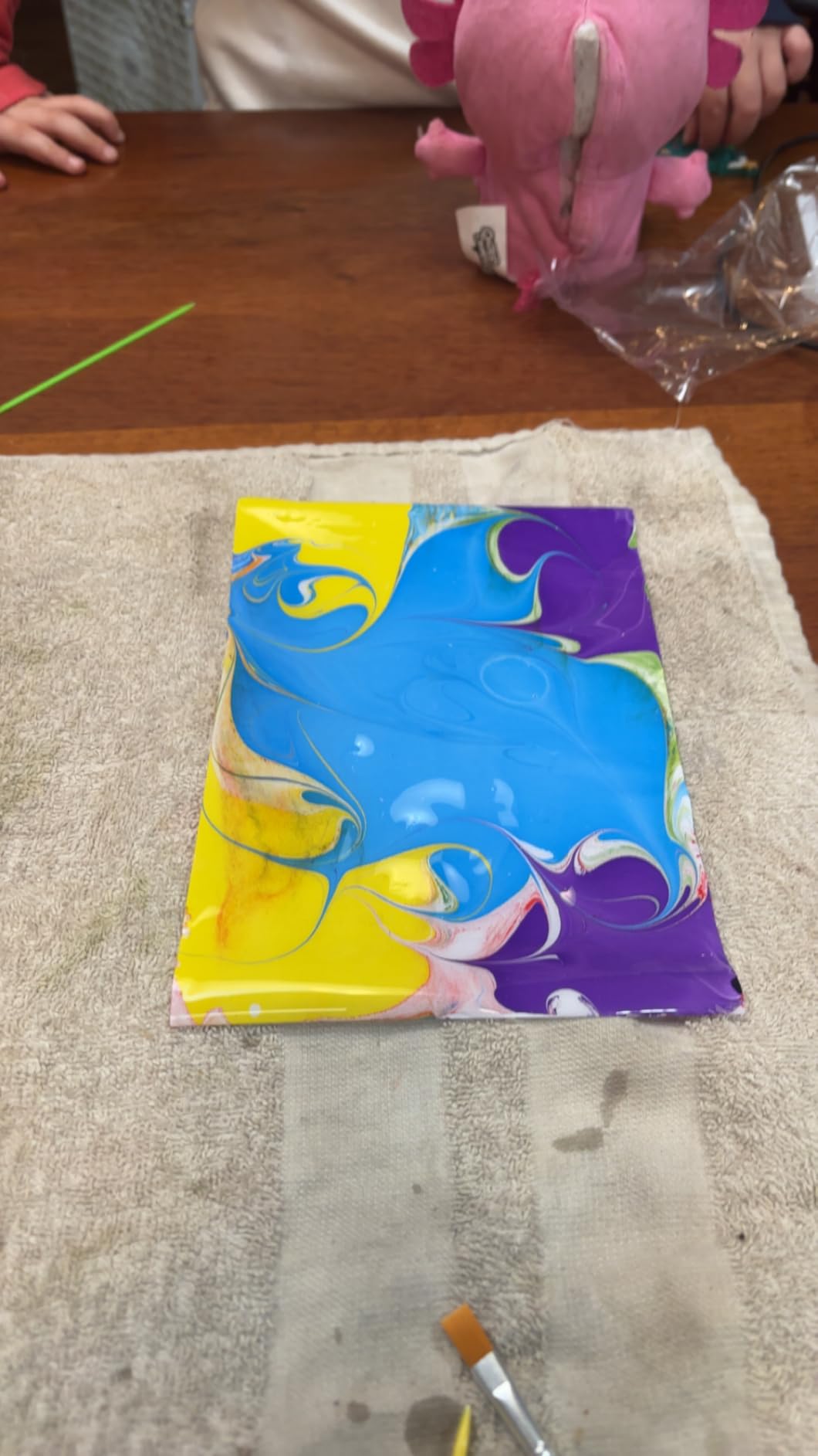 Water Marbling Paint for Kids - Arts and Crafts for Girls & Boys Crafts Kits Ideal Gifts for Kids Age 6-8 8-12 Customer Review Water Marbling Paint for Kids - Arts and Crafts for Girls & Boys Crafts Kits Ideal Gifts for Kids Age 6-8 8-12 - Customer Photo 1