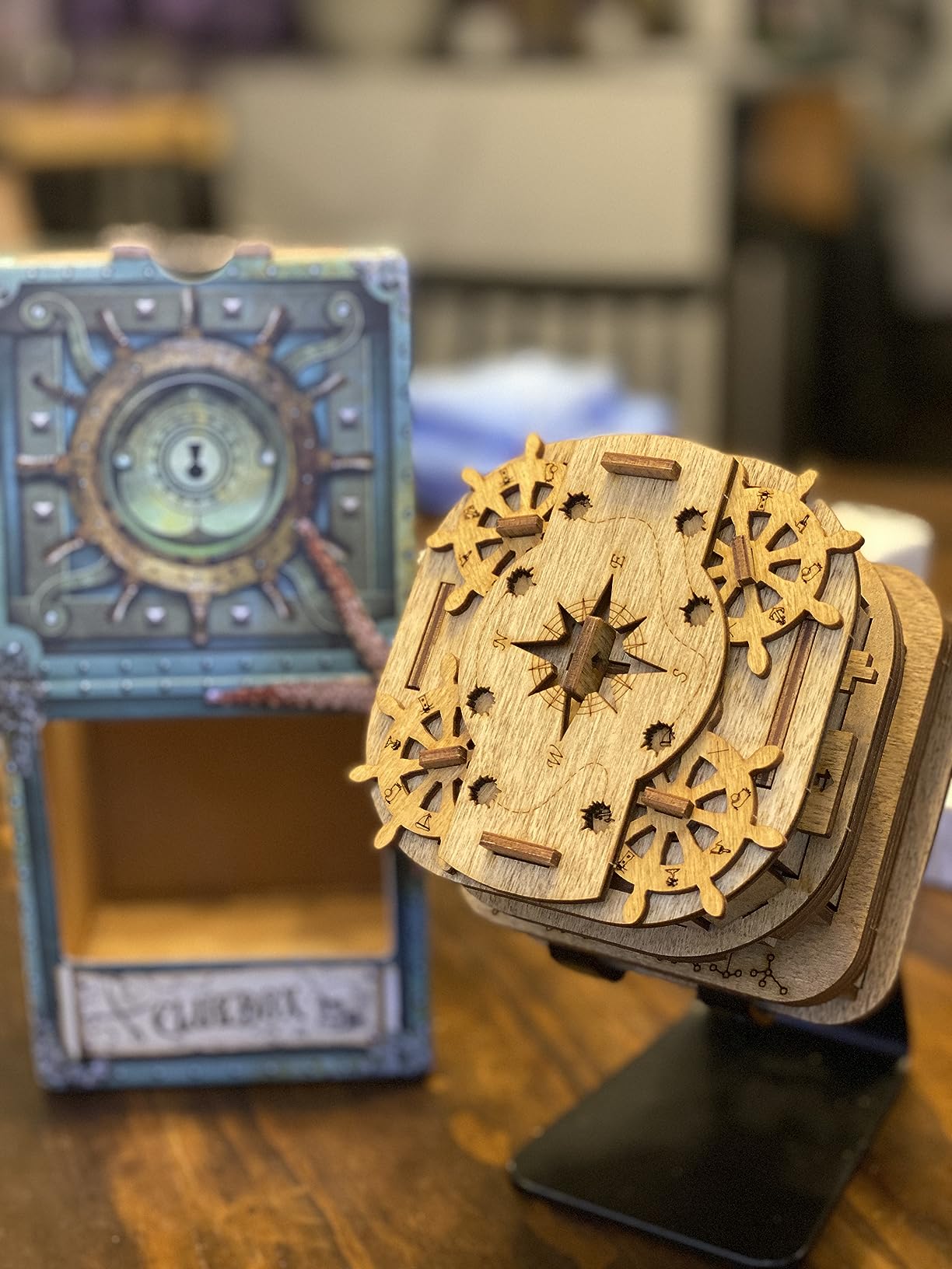 iDventure Cluebox - Davy Jones Locker - Escape Room Game - Puzzle Box - Gift Box - 3D Wooden Puzzle for Adults - Wooden Jigsaw - Brain Teaser - Birthday Gift Gadget for Men - Money Box Customer Review iDventure Cluebox - Davy Jones Locker - Escape Room Game - Puzzle Box - Gift Box - 3D Wooden Puzzle for Adults - Wooden Jigsaw - Brain Teaser - Birthday Gift Gadget for Men - Money Box - Customer Photo 1