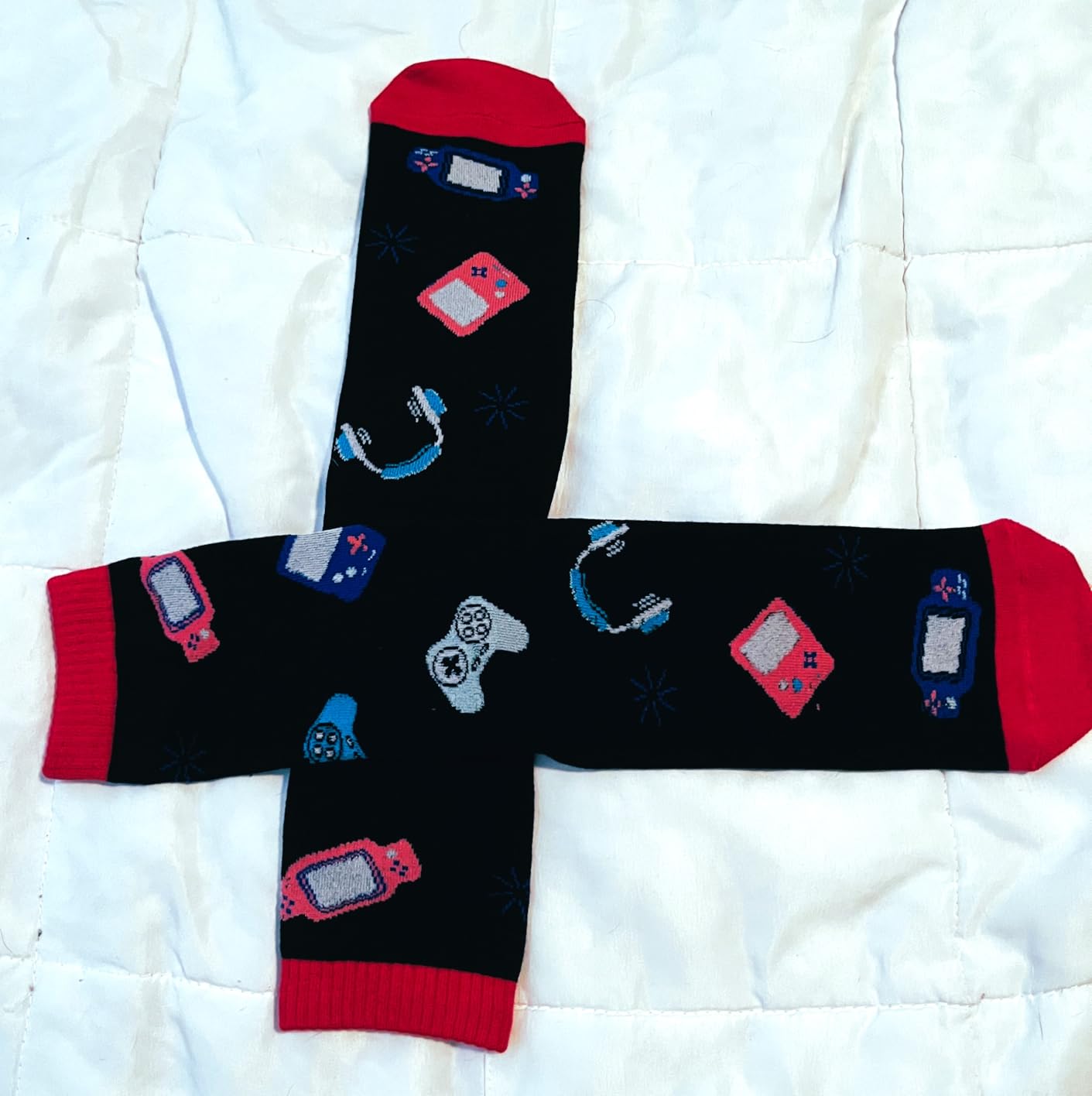 Do Not Disturb I'm Gaming Socks,Men Gifts for Men Teen Boys Dad Him Son Fathers,Valentines Christmas Stocking Stuffers - Customer Photo 1