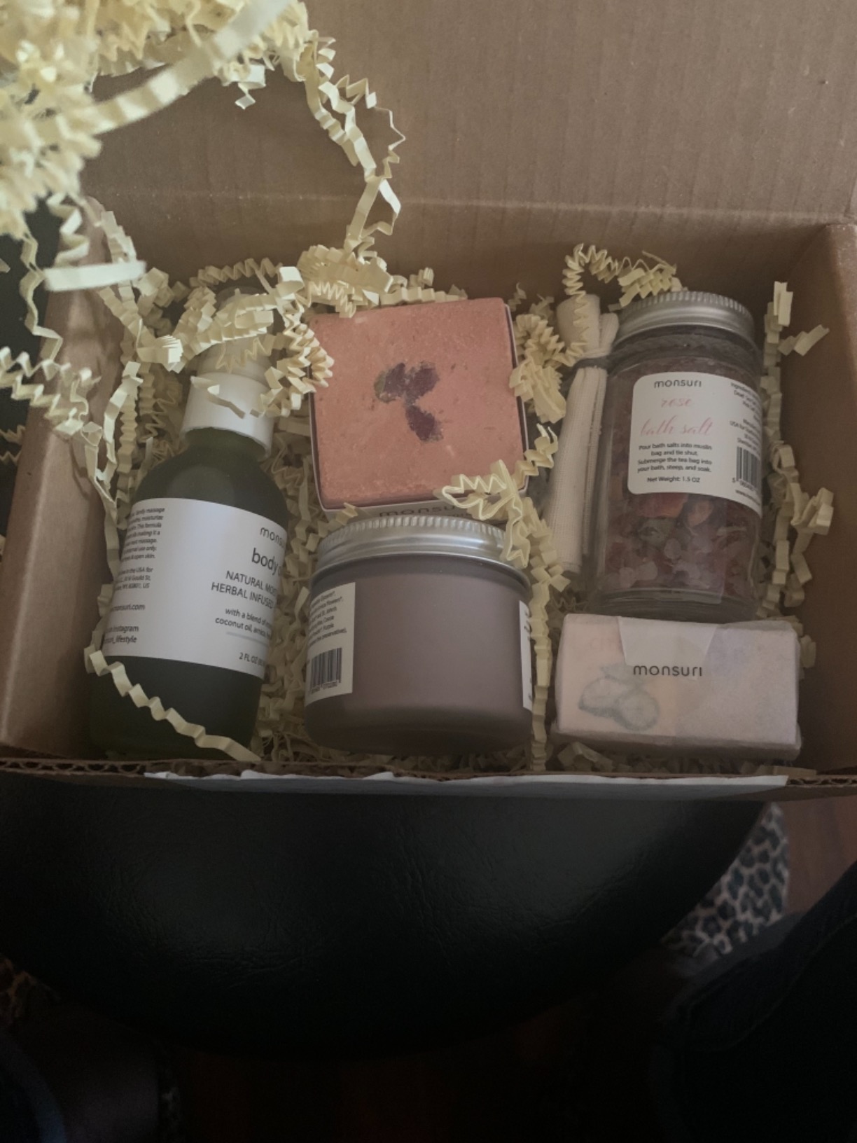 Self Care Gift Basket for Mom: New Mommy Care Package Pampering Gift Set with Bath Accessories and Natural Skincare Products. Our Spa Day Kit for Women is the ideal Birthday Gift Basket for her. Customer Review Self Care Gift Basket for Mom: New Mommy Care Package Pampering Gift Set with Bath Accessories and Natural Skincare Products. Our Spa Day Kit for Women is the ideal Birthday Gift Basket for her. - Customer Photo 2