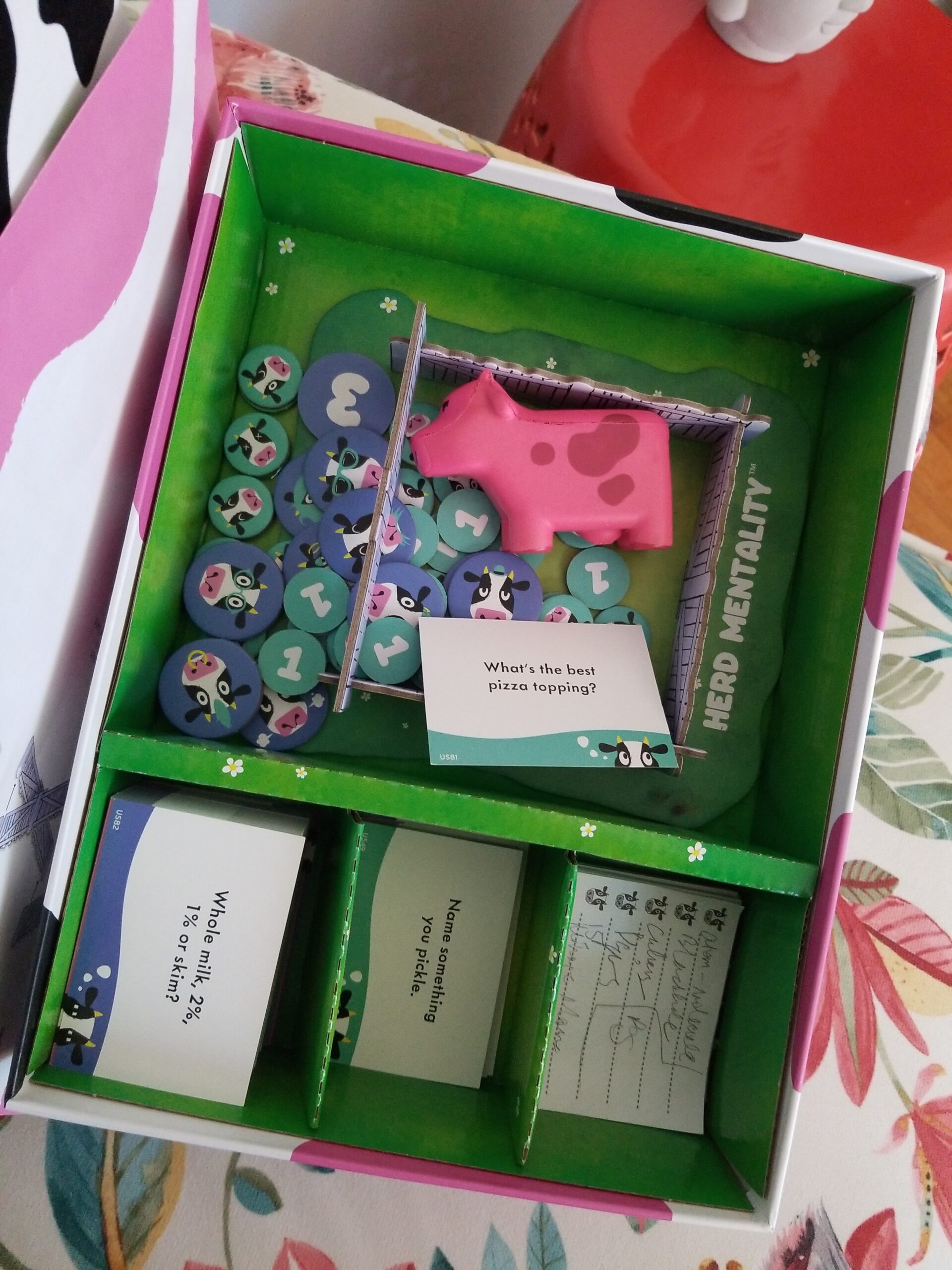Herd Mentality: Udderly Funny Family Board Game | Easy & Fun for Big Groups of 4-20 Players | Includes 20 Extra Exclusive Questions Customer Review Herd Mentality: Udderly Funny Family Board Game | Easy & Fun for Big Groups of 4-20 Players | Includes 20 Extra Exclusive Questions - Customer Photo 5
