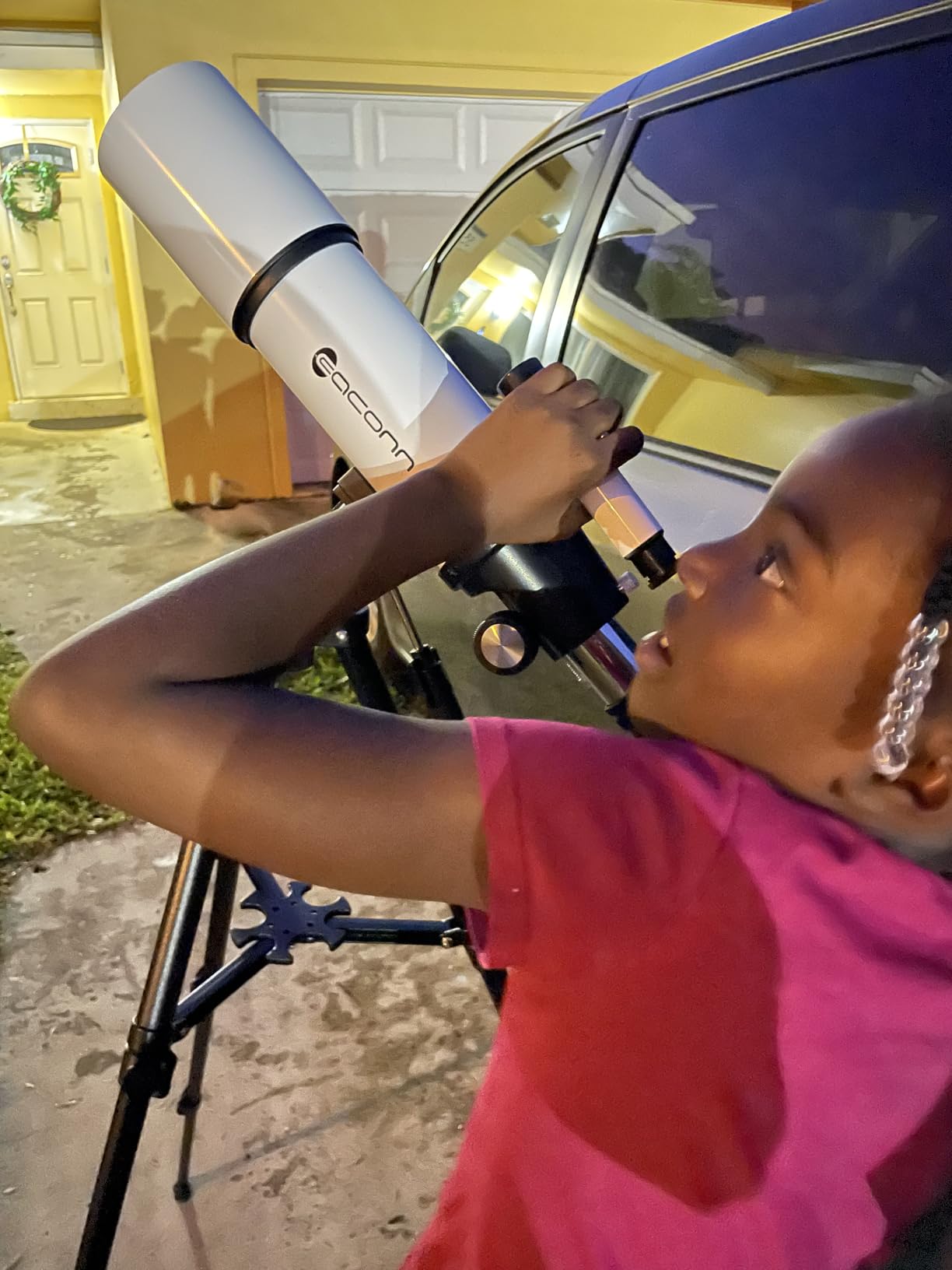 Telescopes for Adults Astronomy, 80mm Aperture 600mm Refractor Telescope for Kids & Beginners, Compact and Portable Travel Telescopio with Backpack Customer Review Telescopes for Adults Astronomy, 80mm Aperture 600mm Refractor Telescope for Kids & Beginners, Compact and Portable Travel Telescopio with Backpack - Customer Photo 2