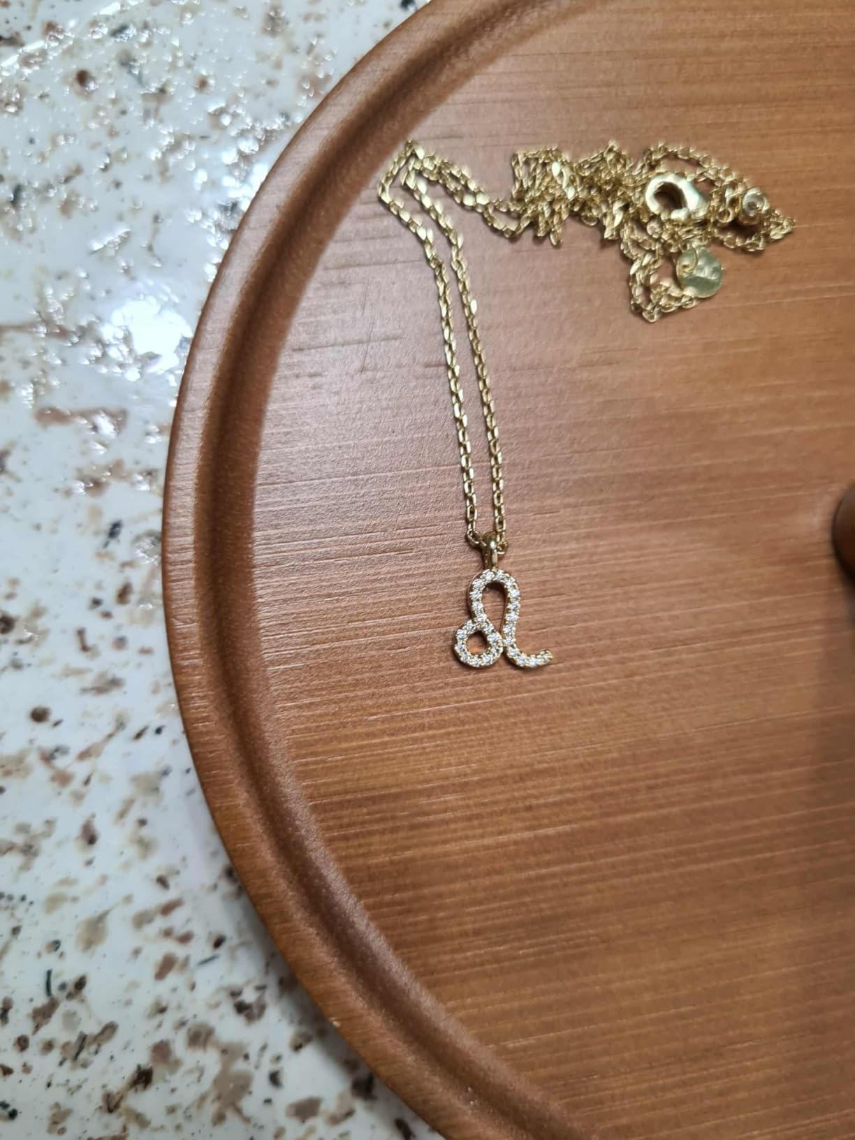 PAVOI 14K Gold Plated Cubic Zirconia Astrology Necklaces for Women - Zodiac Pendant Jewelry Gifts - Zodiac Sign Pendant Necklaces Customer Review PAVOI 14K Gold Plated Cubic Zirconia Astrology Necklaces for Women - Zodiac Pendant Jewelry Gifts - Zodiac Sign Pendant Necklaces - Customer Photo 1