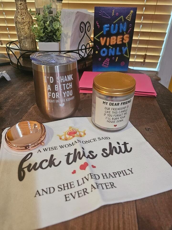 Birthday Gifts for Women Best Friends,Friendship Gifts for Women Her BFF Female Friends Bestie Sister Gift Basket from Sister Lavender Scented Candles 12oz Tumbler - Customer Photo 2