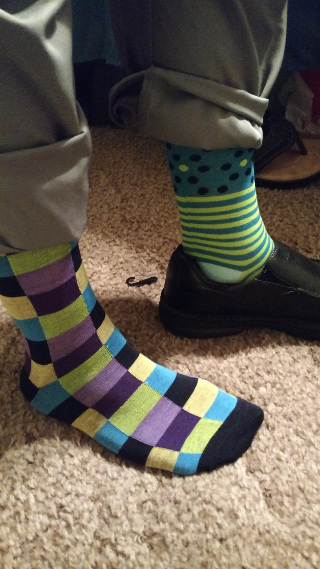 ZEKE Funny Dress Socks for Men - Funky Mens Crazy Socks - Cool Colorful Patterned Fun Socks for Men - Customer Photo 1