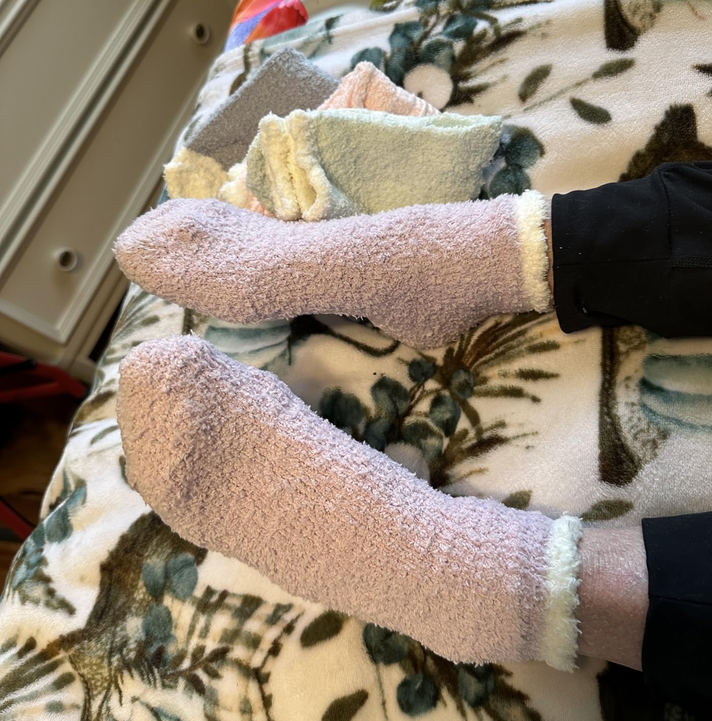 Breslatte Non Slip Hospital Socks with Grips for Women Grip Slipper Socks for Women Gifts - Customer Photo 2