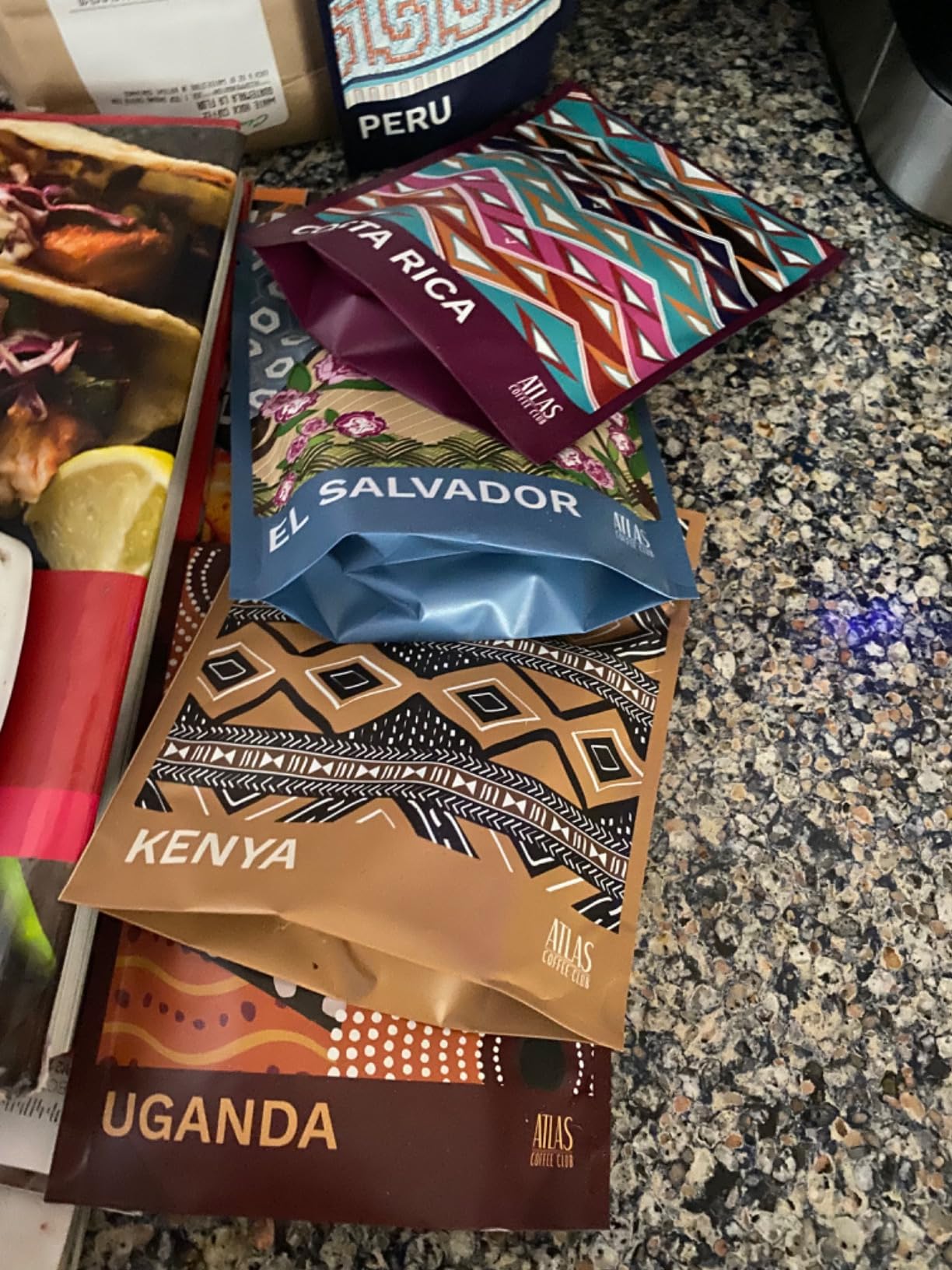 Atlas Coffee Club World of Coffee Set, Gourmet Coffee Gift Sampler, 4-Pack Variety Box of the World's Best Single Origin Coffees, Whole Bean - Customer Photo 3