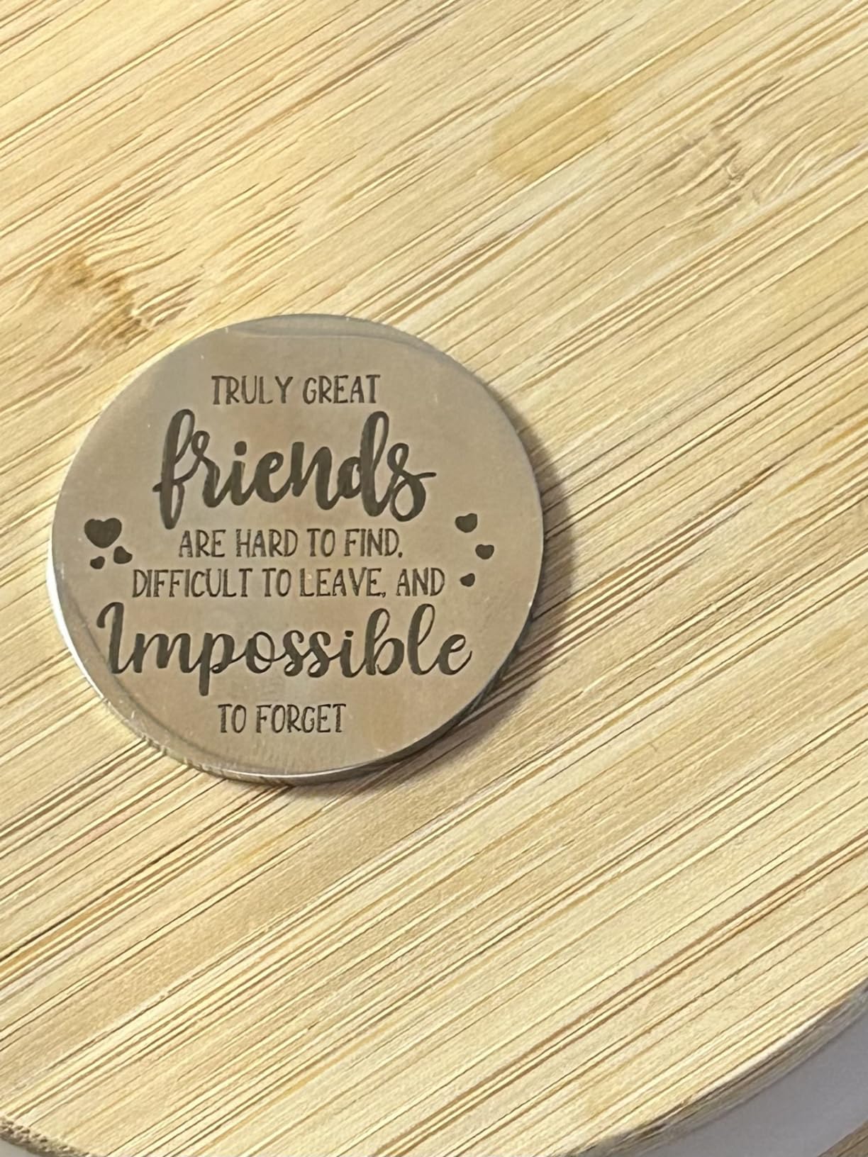 Sureio Pocket Hug Token Gift Long Distance Relationship Keepsake Inspirational Gift Keychain Christmas - Customer Photo 5
