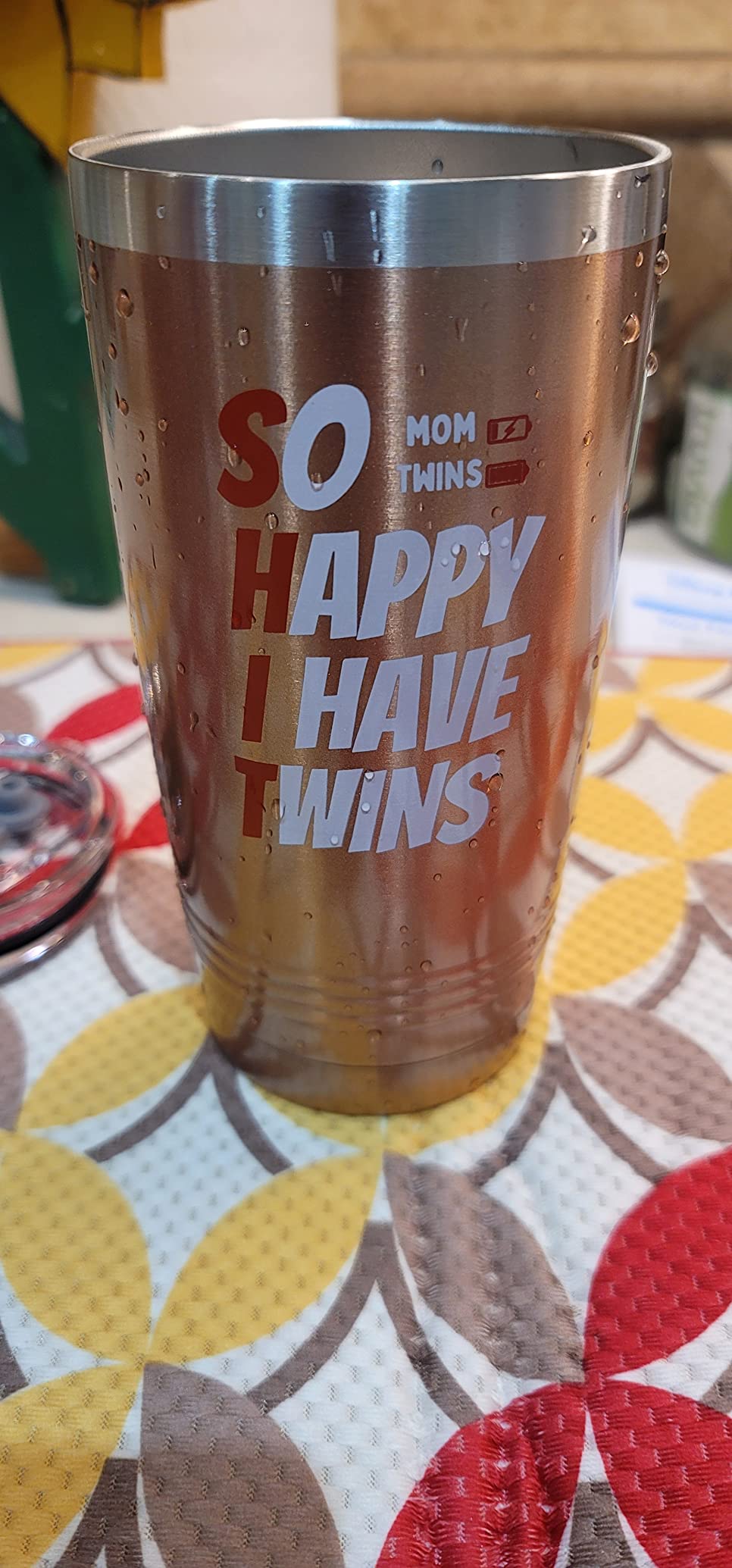 Onebttl Twin Mom Gifts - So Happy I Have Twins - Funny Mom of Twins Gifts, Tumbler 20Oz, Rose Gold Customer Review Onebttl Twin Mom Gifts - So Happy I Have Twins - Funny Mom of Twins Gifts, Tumbler 20Oz, Rose Gold - Customer Photo 1