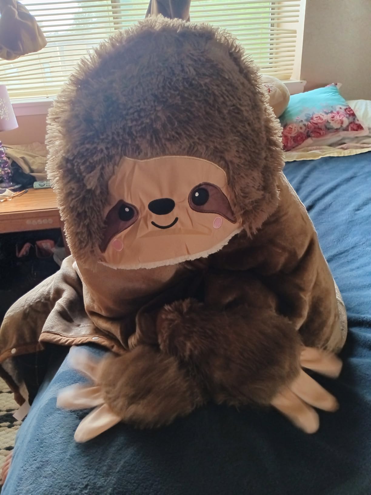 Llama Alpaca Wearable Hooded Blanket for Adults - Fluffy Super Soft Shaggy Faux Fur, Fuzzy Warm Cozy Plush Furry Fleece & Sherpa Hoodie Throw Cloak Wrap - Llama Gifts for Women Adults and Kids Customer Review Llama Alpaca Wearable Hooded Blanket for Adults - Fluffy Super Soft Shaggy Faux Fur, Fuzzy Warm Cozy Plush Furry Fleece & Sherpa Hoodie Throw Cloak Wrap - Llama Gifts for Women Adults and Kids - Customer Photo 1