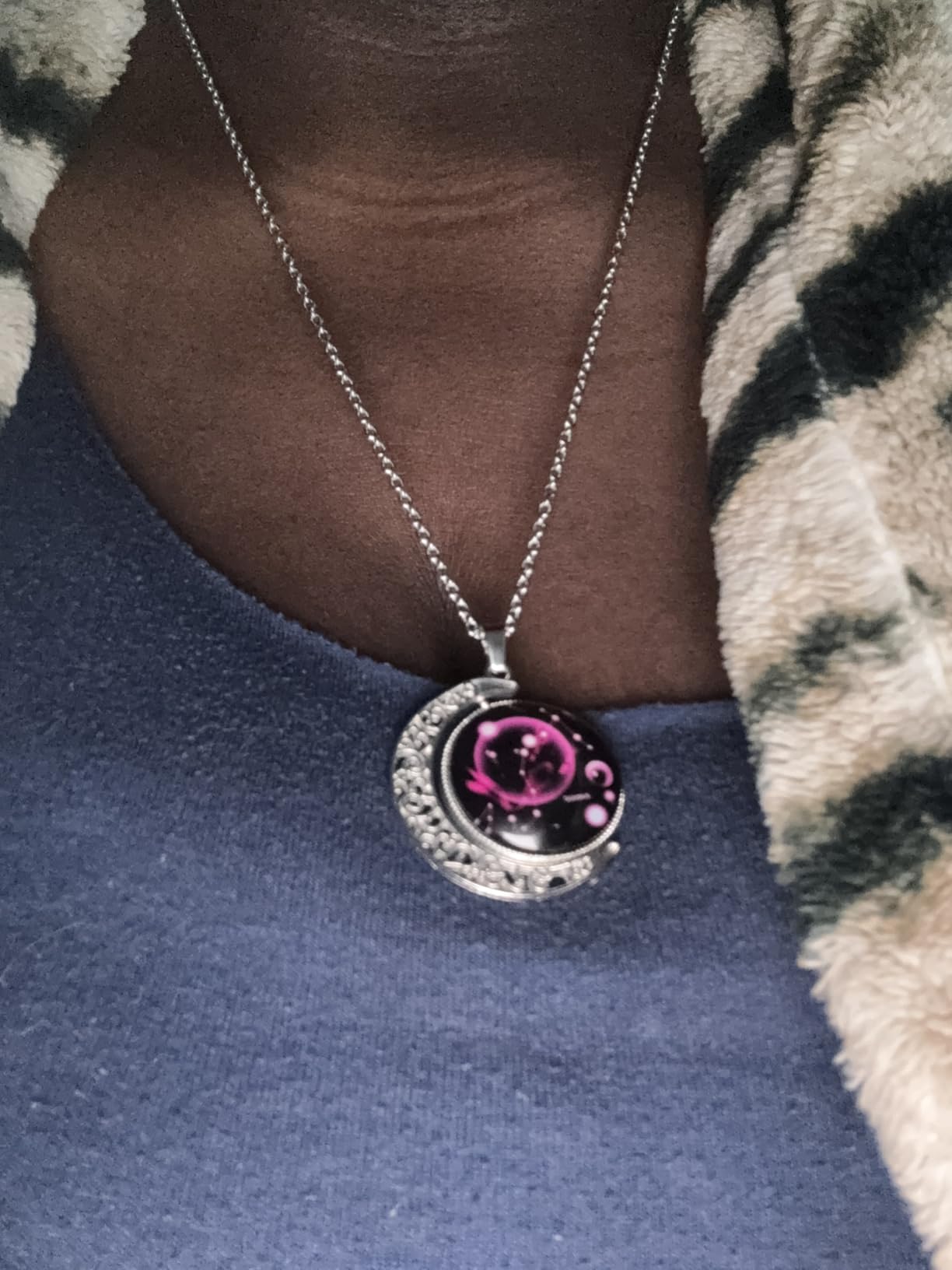 DEQIYIJI Zodiac Necklace Jewelry Birthday Gifts Astrology 12 Constellation Horoscope Sign Galaxy Crescent Half Moon Pendant Necklace Customer Review DEQIYIJI Zodiac Necklace Jewelry Birthday Gifts Astrology 12 Constellation Horoscope Sign Galaxy Crescent Half Moon Pendant Necklace - Customer Photo 1